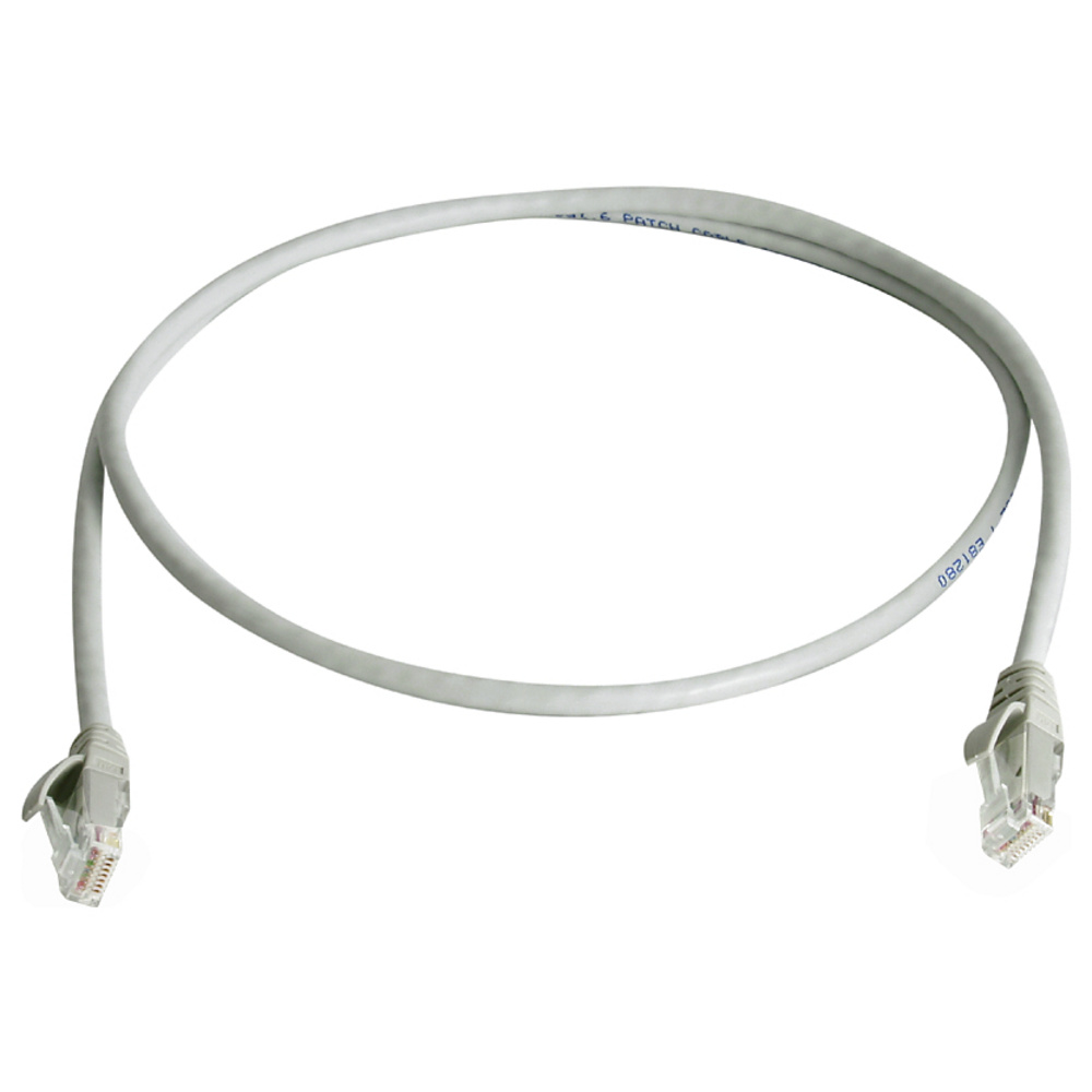 Telegärtner 100009372 Rj45 Patchkabel Cat 5e 15.0 M Grau Flammwidrig, Mit Knickschutztülle 1 St.