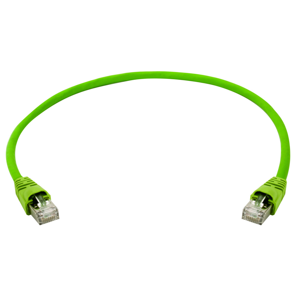 Telegärtner 100009140 Rj45 Patchkabel S/ftp 15.0 M Grün Mit Knickschutztülle 1 St.