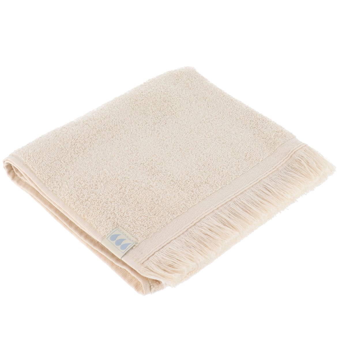 Handtuch 50x90 Cm Aus 100% Baumwolle Mit Fransen - Natürlich - Tendance