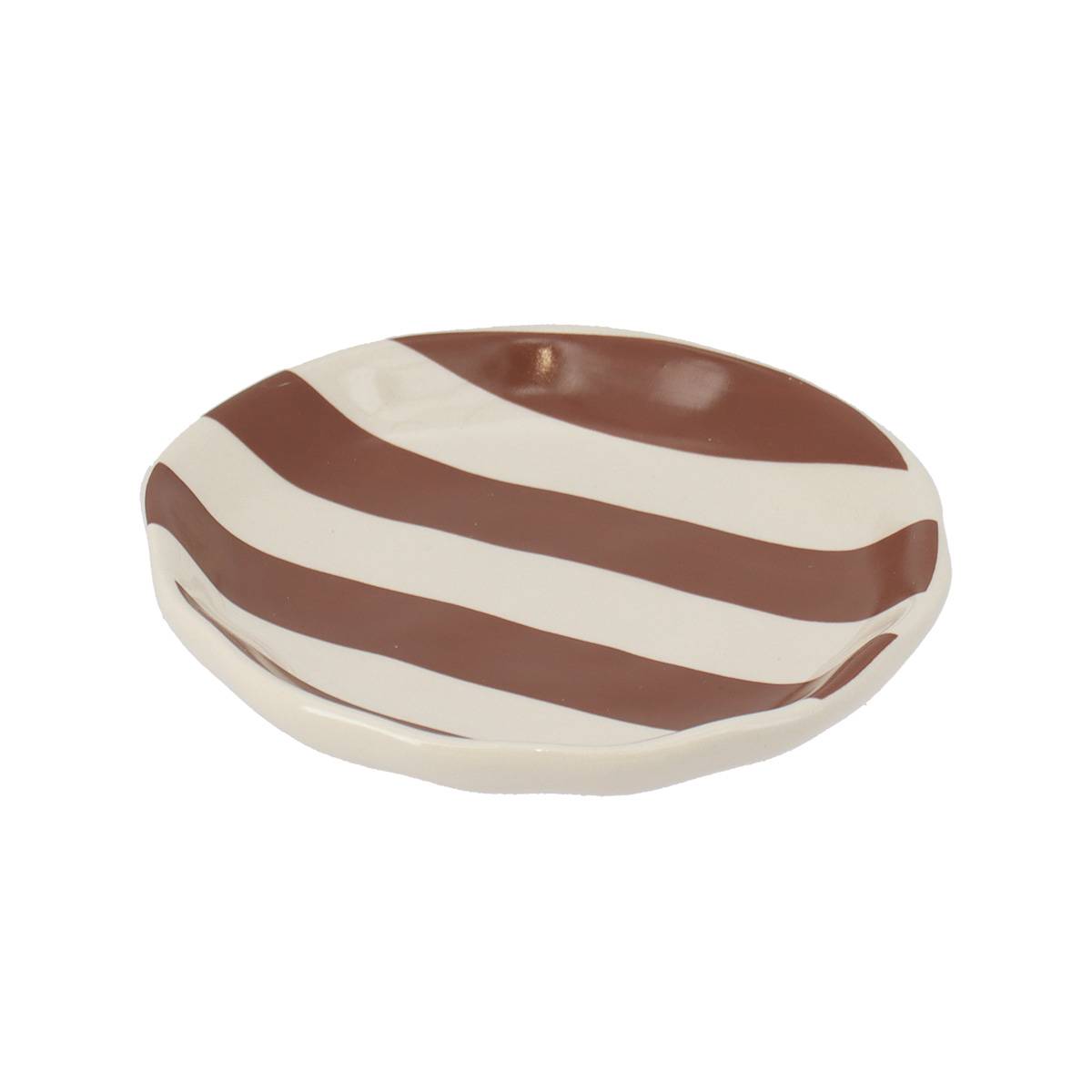 Seifenschale Aus Gestreiftem Sandstein - Mocha - Tendance