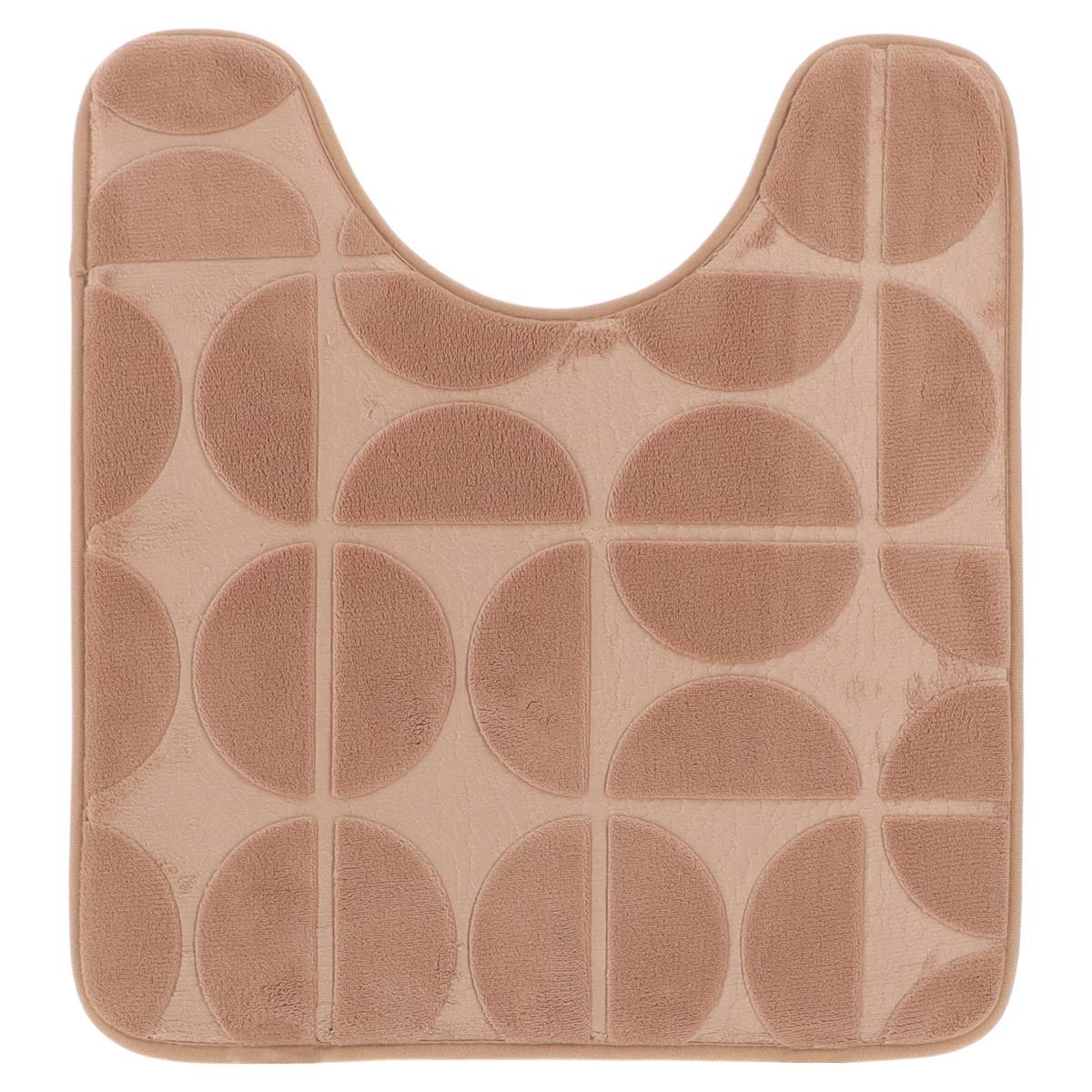 Wc-konturmatte Mit Formgedächtnis Aus Mikrofaser Roy 45x50 Cm - Cappuccino - Tendance