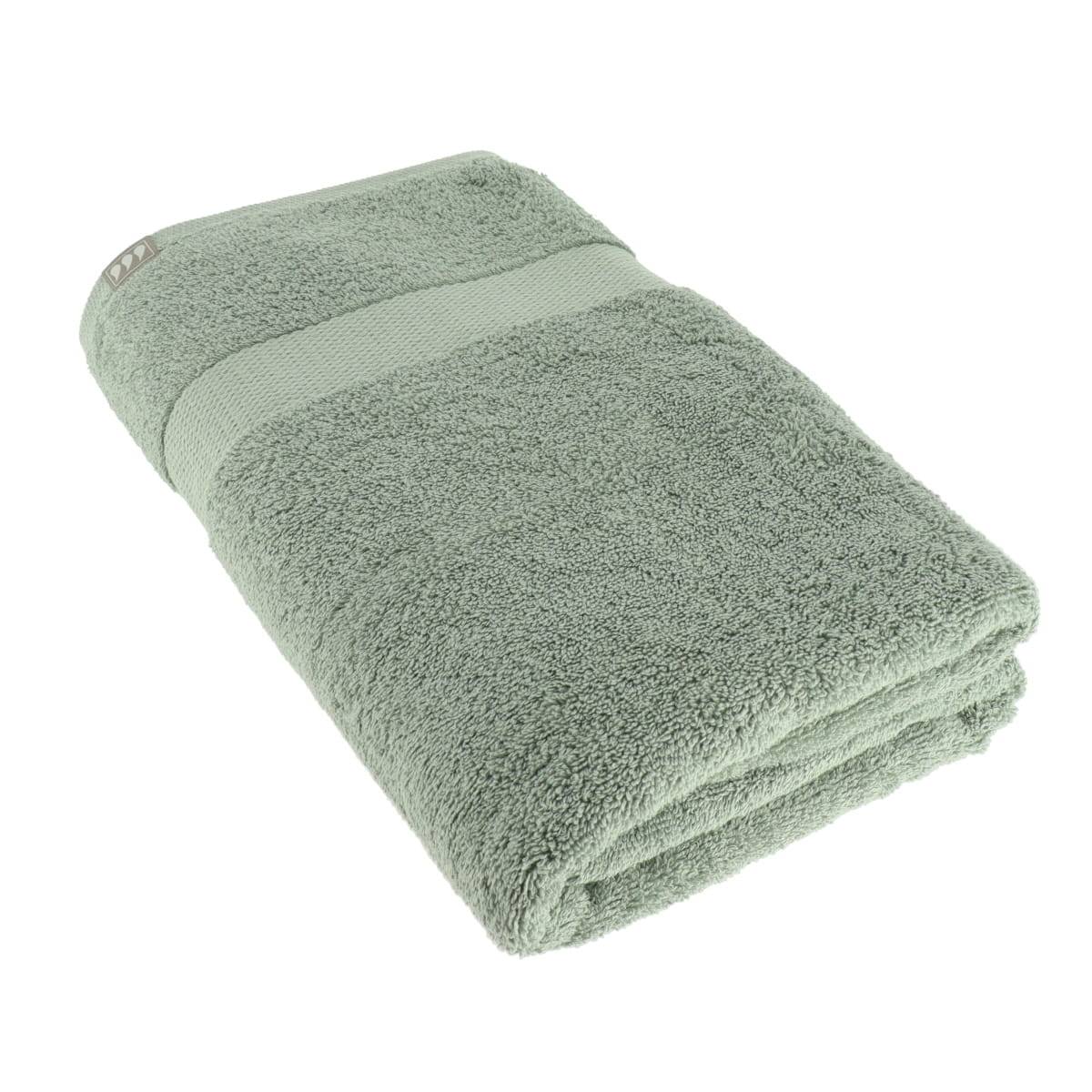 Badetuch 90x150 Cm 100% Baumwolle - Eukalyptusgrün - Tendance