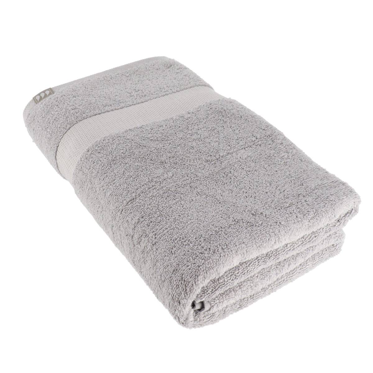 Badetuch 90x150 Cm 100% Baumwolle - Hellgrau - Tendance