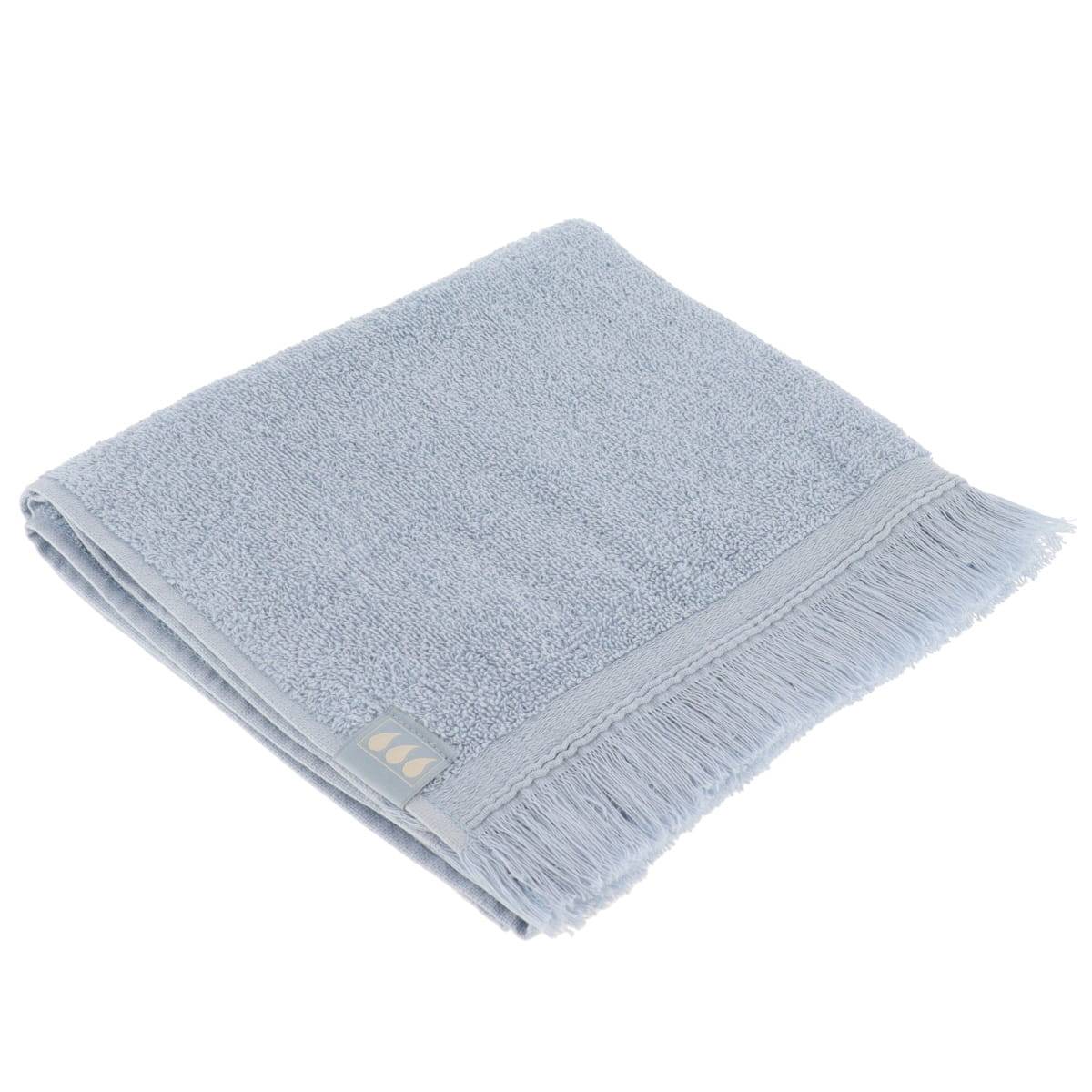 Handtuch 50x90 Cm 100% Baumwolle Mit Fransen - Hellblau - Tendance