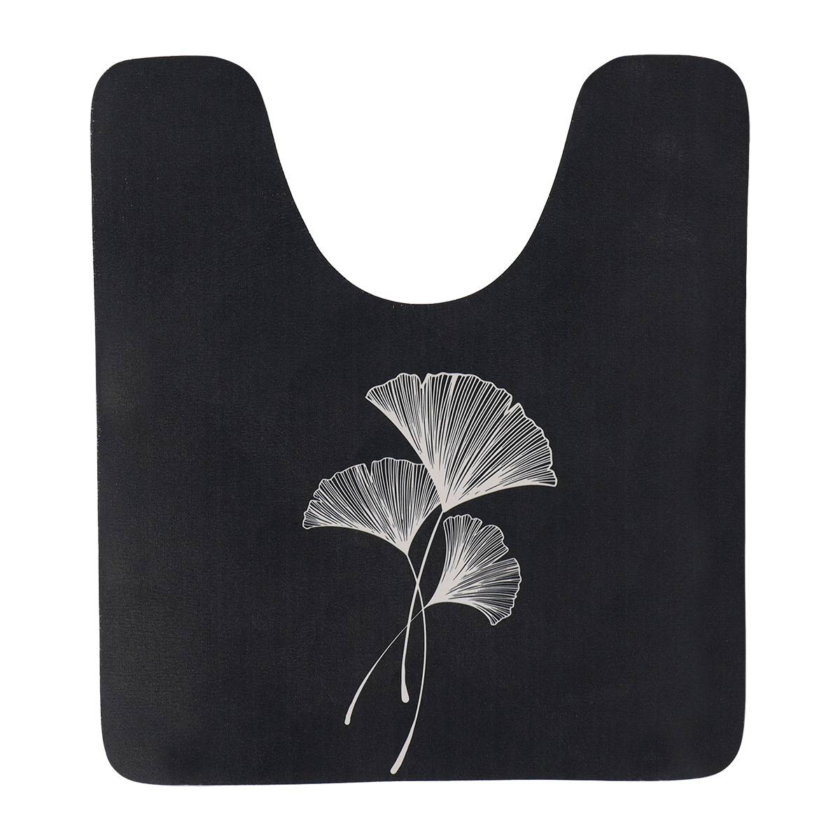 Weiche Absorbierende Wc-konturmatte 45x50 Cm - Zen Gingko - Tendance