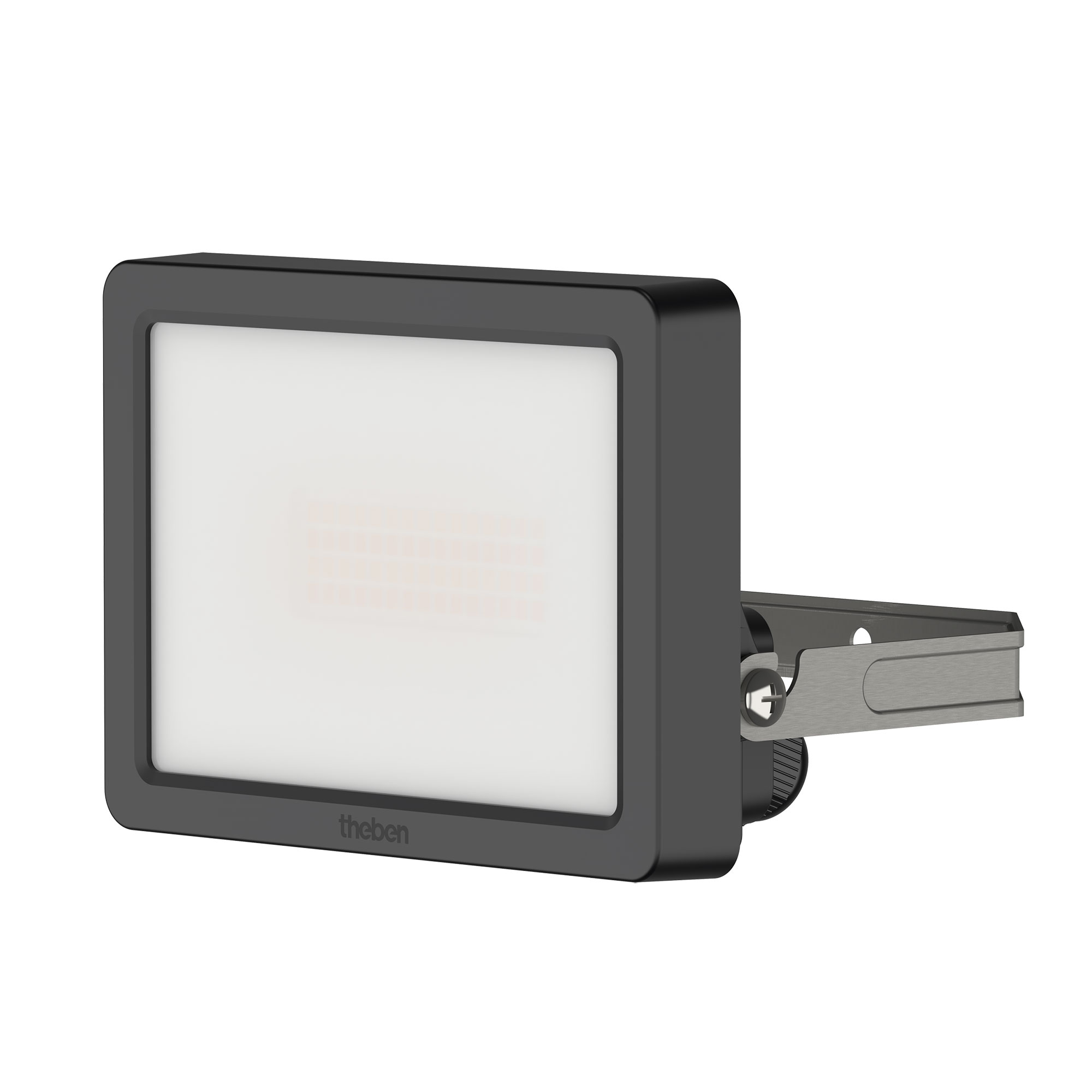 Theben 1020671 Led-strahler Theleda B10 Dual Bk - 10 Watt, 3000 K (warmweiß) Und 4000 K (neutralweiß) Umschaltbar, Darksky-funktion, Diffuser-abdeckung, 90° Neigung Nach Oben/unten, Schwarz