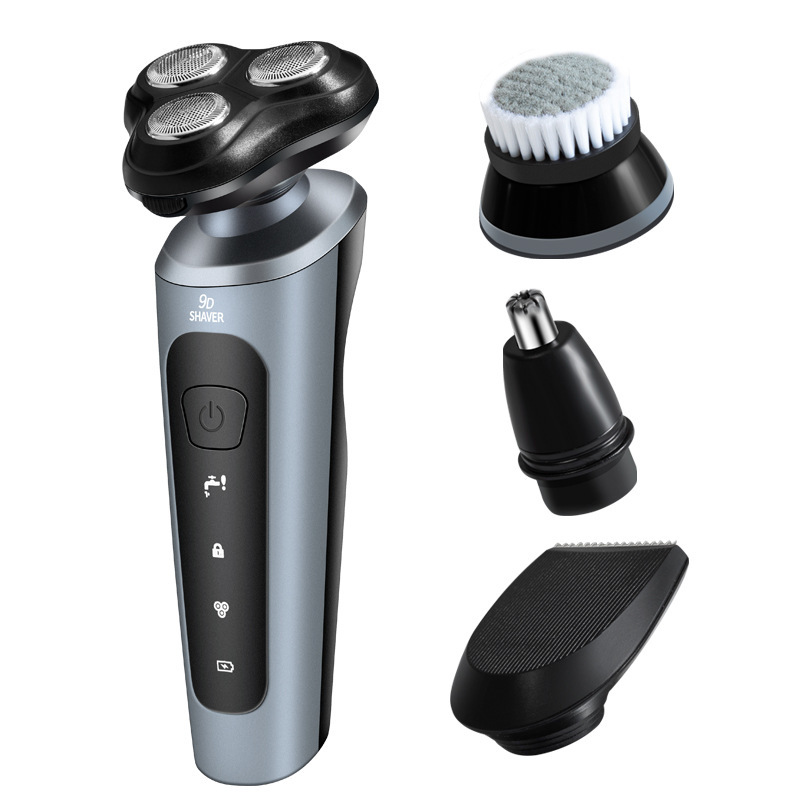 4-in-1 Profi-elektrorasierer Für Herren, Wasserdicht, Kabellos, Auch Für Pfoten Und Nase Geeignet, Usb-aufladbar