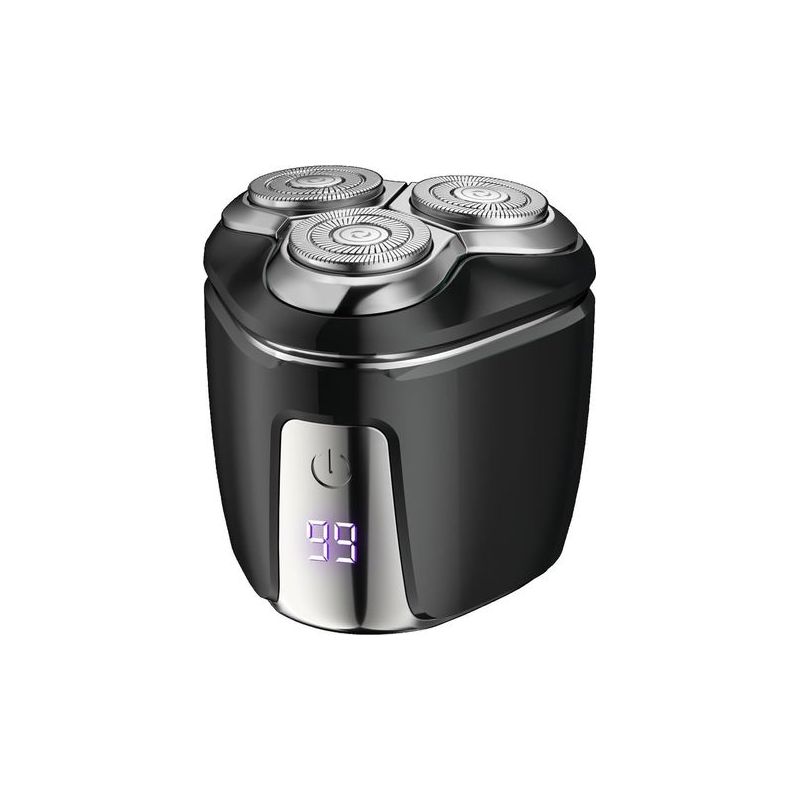 Tragbarer Elektrorasierer Für Herren, Lcd-bildschirm, Wasserdicht, Magnetischer Scherkopf, Usb-c-wiederaufladbarer Rotationsrasierer, Kabelloser Elektrorasierer