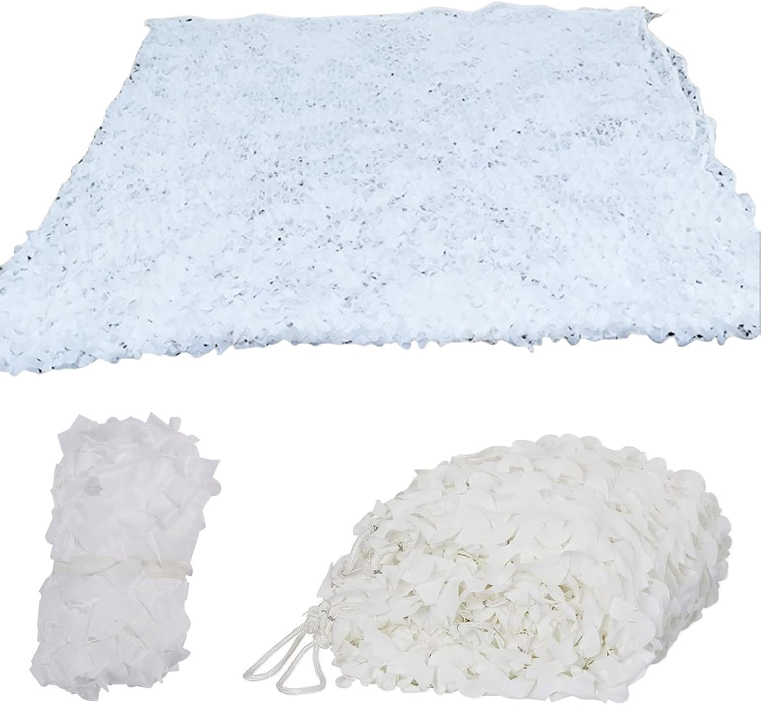 Weißes Tarnnetz (3 M X 4 M) — 210d Militärtaugliches Taktisches Tarnnetz, Geeignet Für Sonnenschutz, Camping, Jagd Sowie Aufklärung Und Überwachung.