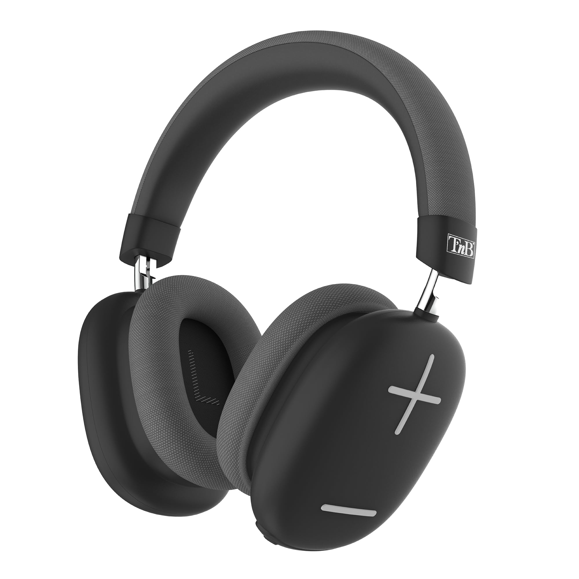 T'Nb Bounce Max - Funkkopfhörer Neue Version, Komfortabel Und Geräumig, Mit Bluetooth-anschluss, Stereo-sound Mit Integriertem Mikrofon, Haltbarkeit Ofbis Zu 50 Stunden - Schwarz