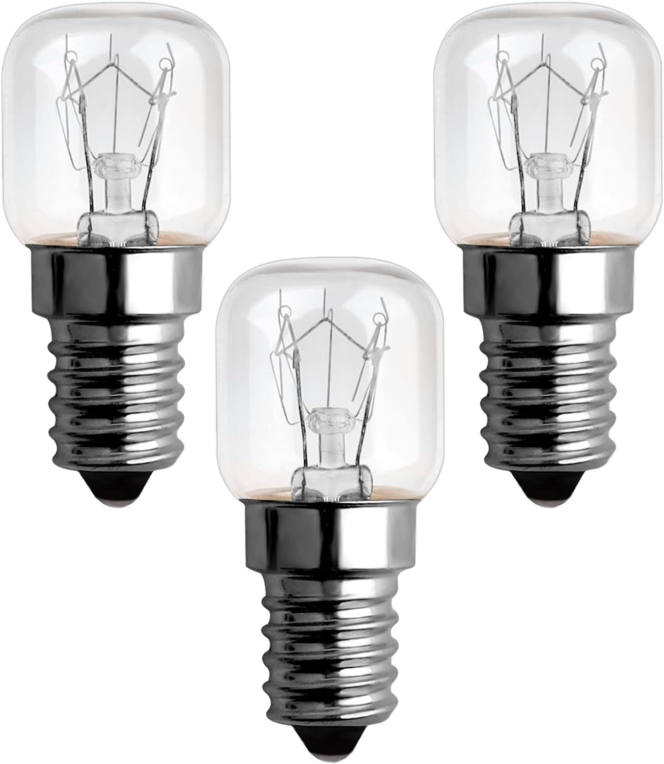 25 W, 300 Grad, Dimmbare E14-ofenbirne, Ac 220 V-240 V, E14 T22 Glühlampe, 120 Lm, Warmweiß, 2300 K, Pygmäenbirnen Mit E14-kleinschraubfassung Für Mikrowellenherd, Salzlampe, 3er-pack