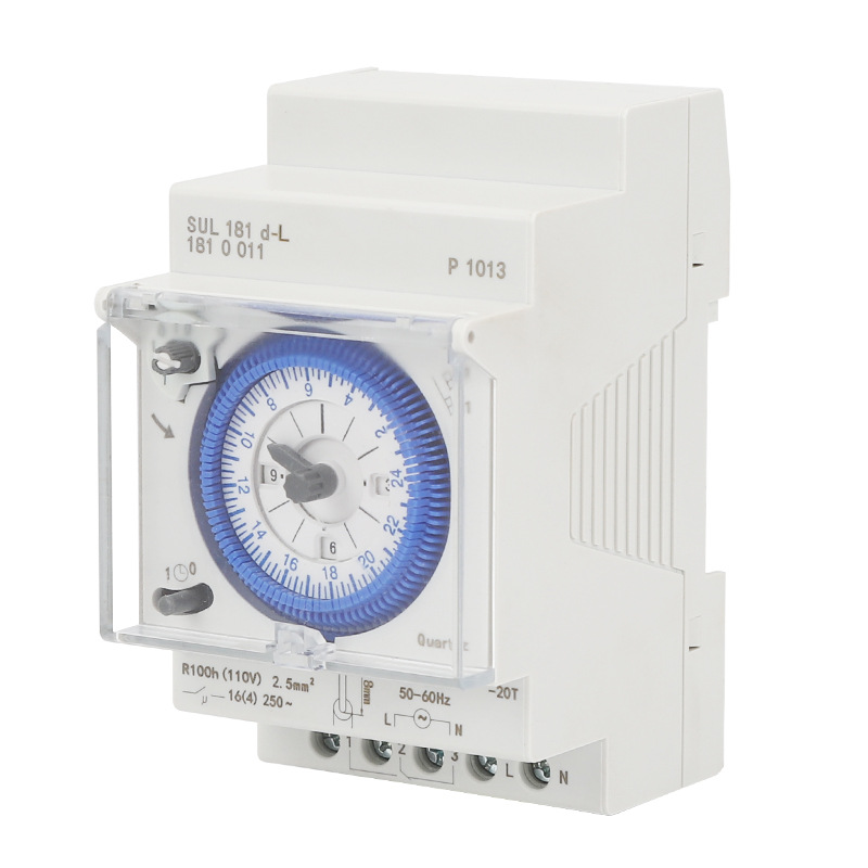 Sul181d 220v Zeitrelais Industrielle Zeitsteuerung Schalter 24 Stunden Gleisinstallation Mechanischer Timer