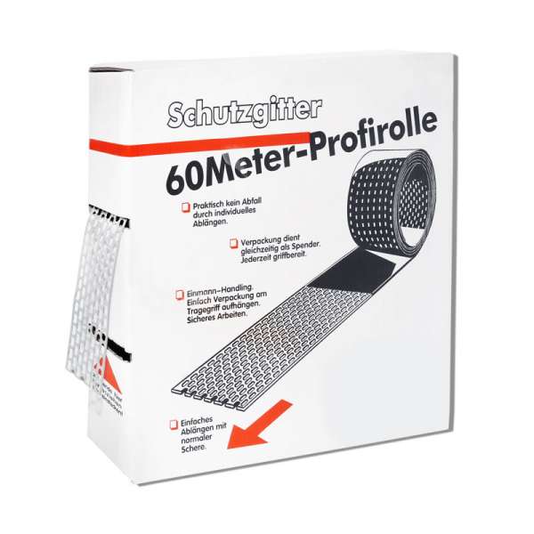 Ivt Schutzgitter-profirolle Aluminium 100mm Schutzgitter 60m Rolle Alu-natur