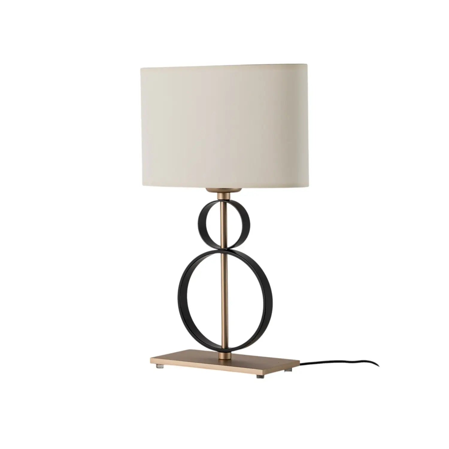 [gebraucht] B-ware Tischleuchte Lampe Priam Schwarz Gold Stahl Schalter 42 Cm E27 Led Leuchte Lampe