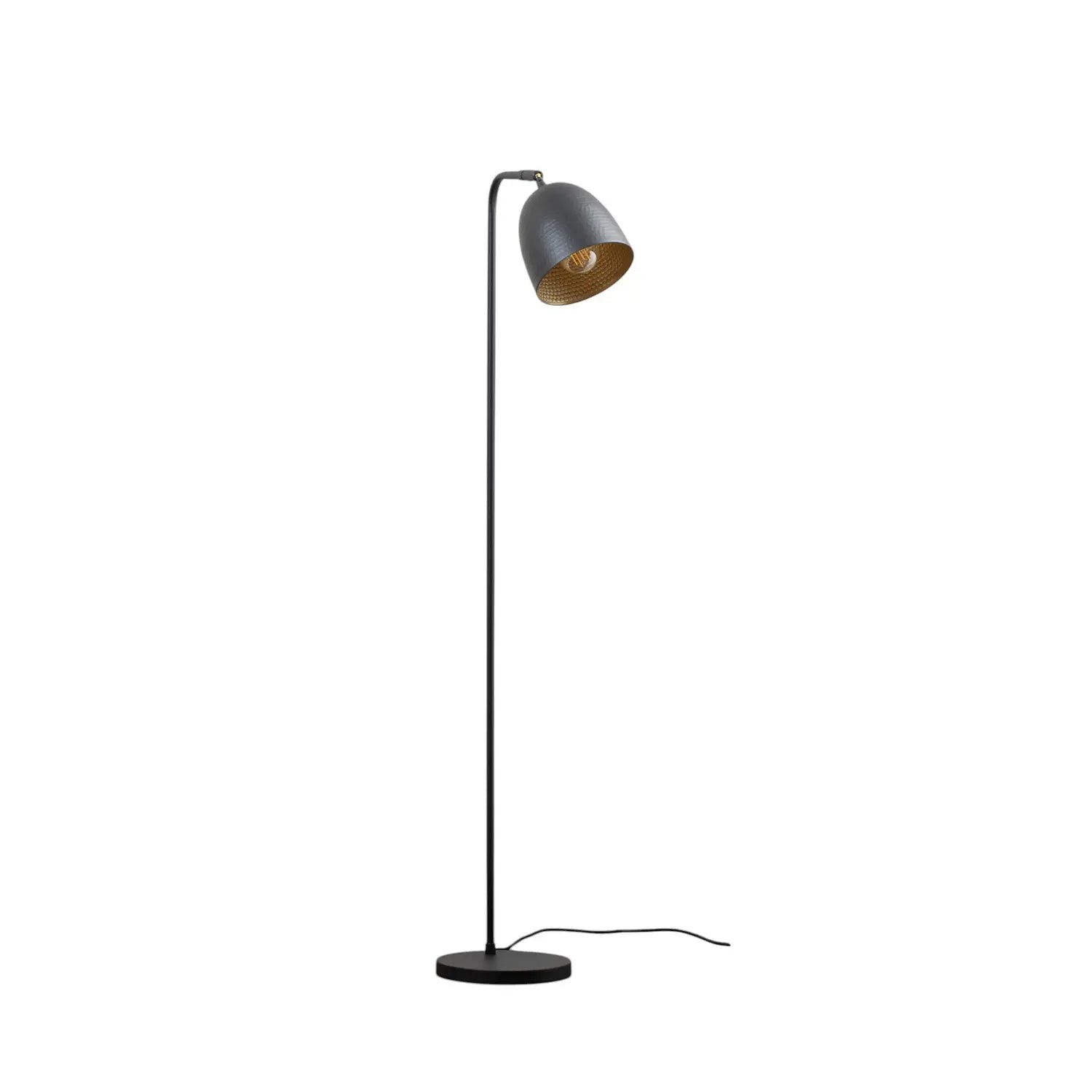 [gebraucht] B-ware Stehlampe Stehleuchte Tattoo 4090 Schwarz Metall Standlampe E27 Led Schalter