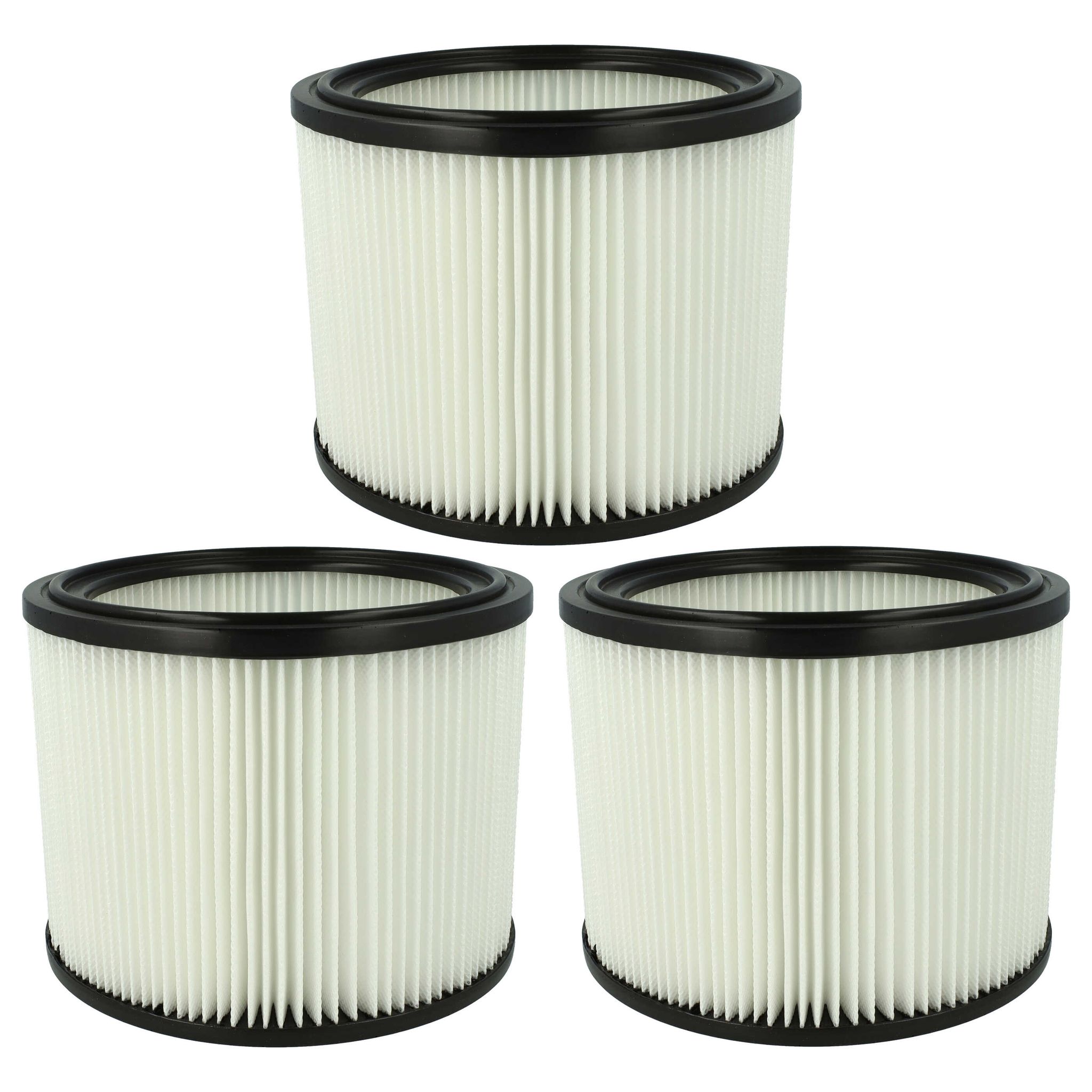 Vhbw 3x Filterelement Kompatibel Mit Nilfisk Aero 21b 0l Bp36v Nass-/trockensauger - Feinstaubfilter Papier/gummi