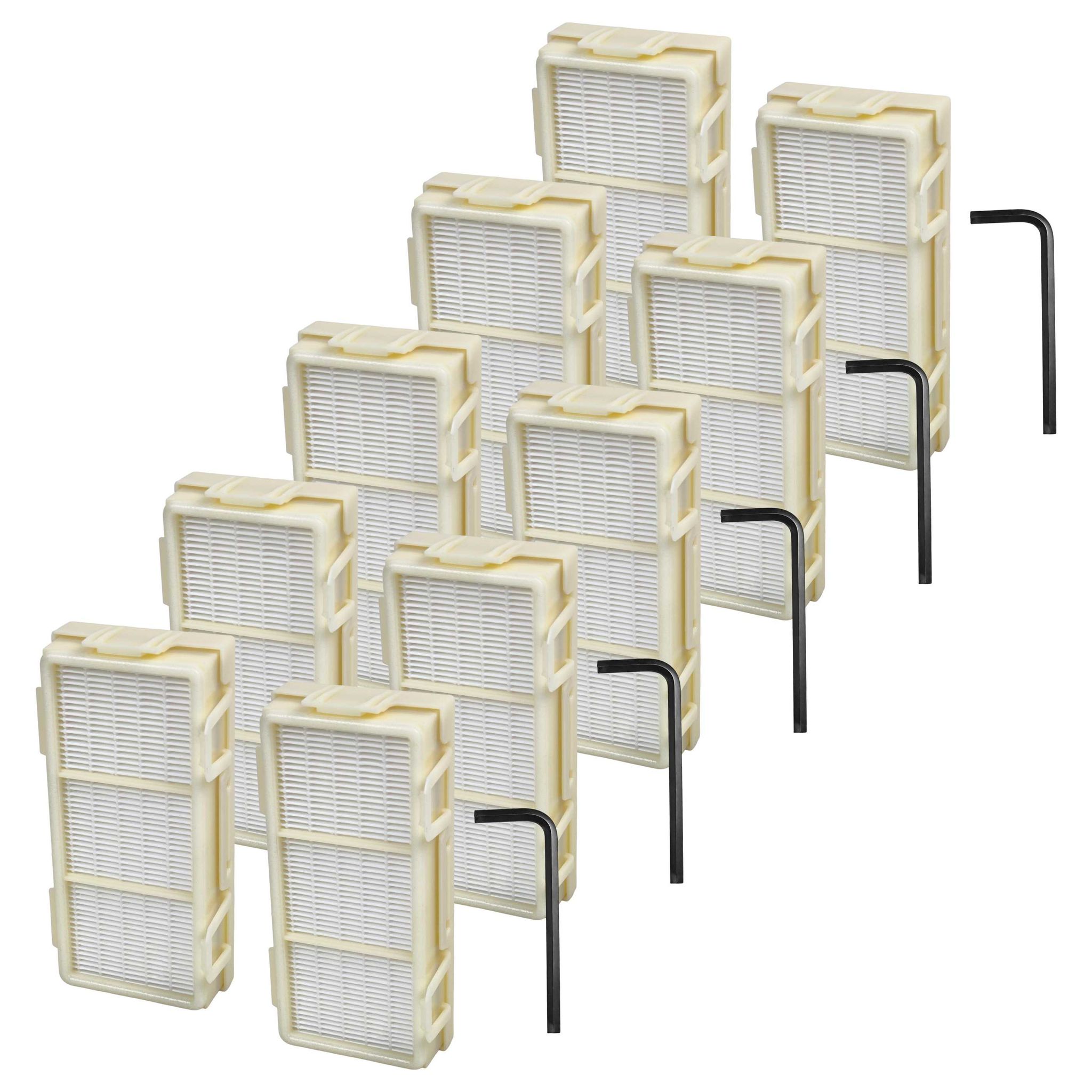 Vhbw 10x Hepa Filter Kompatibel Mit Dyson Airblade V Hu02 Ab12 Händetrockner - H13, Gelb