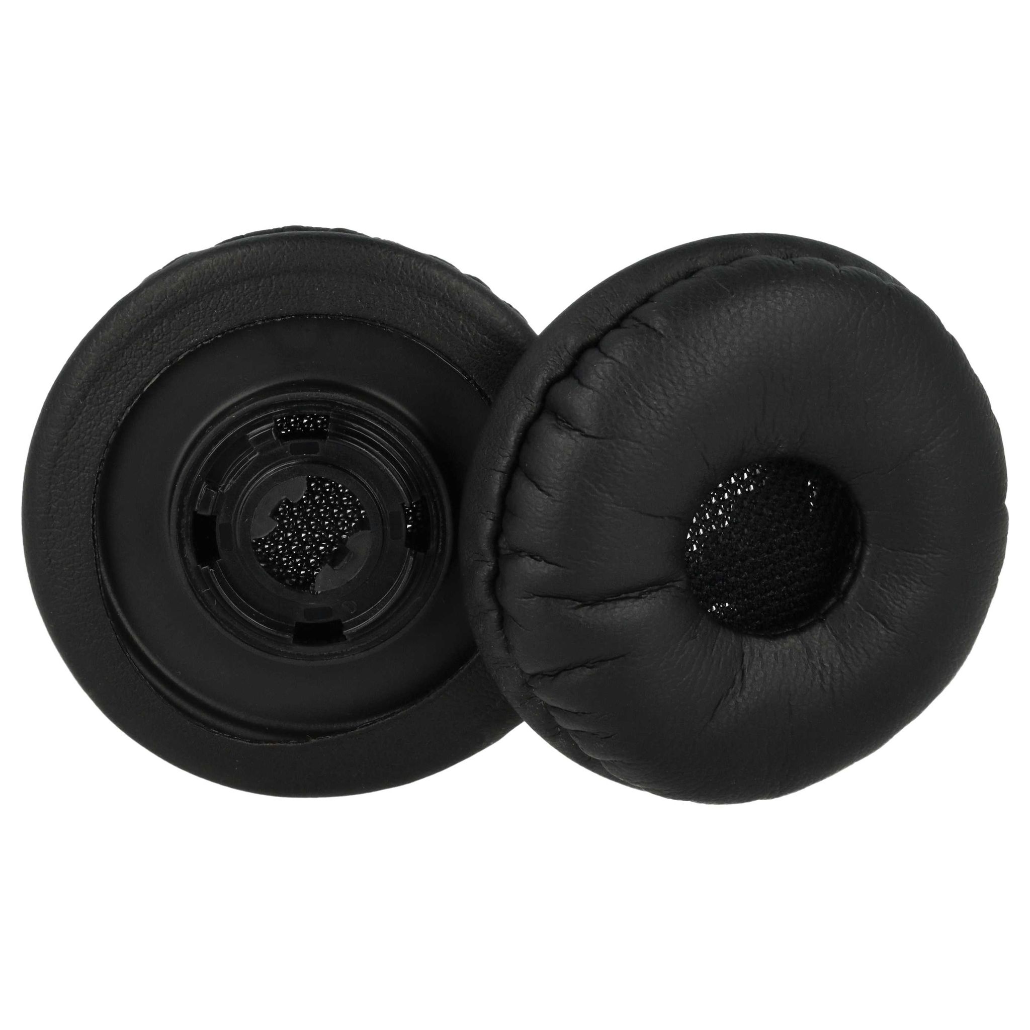 Vhbw 2x Ohrpolster Kompatibel Mit Plantronics Cs540 84693-02, 203947-02 Kopfhörer Headset, Schaumstoff / Kunststoff Schwarz