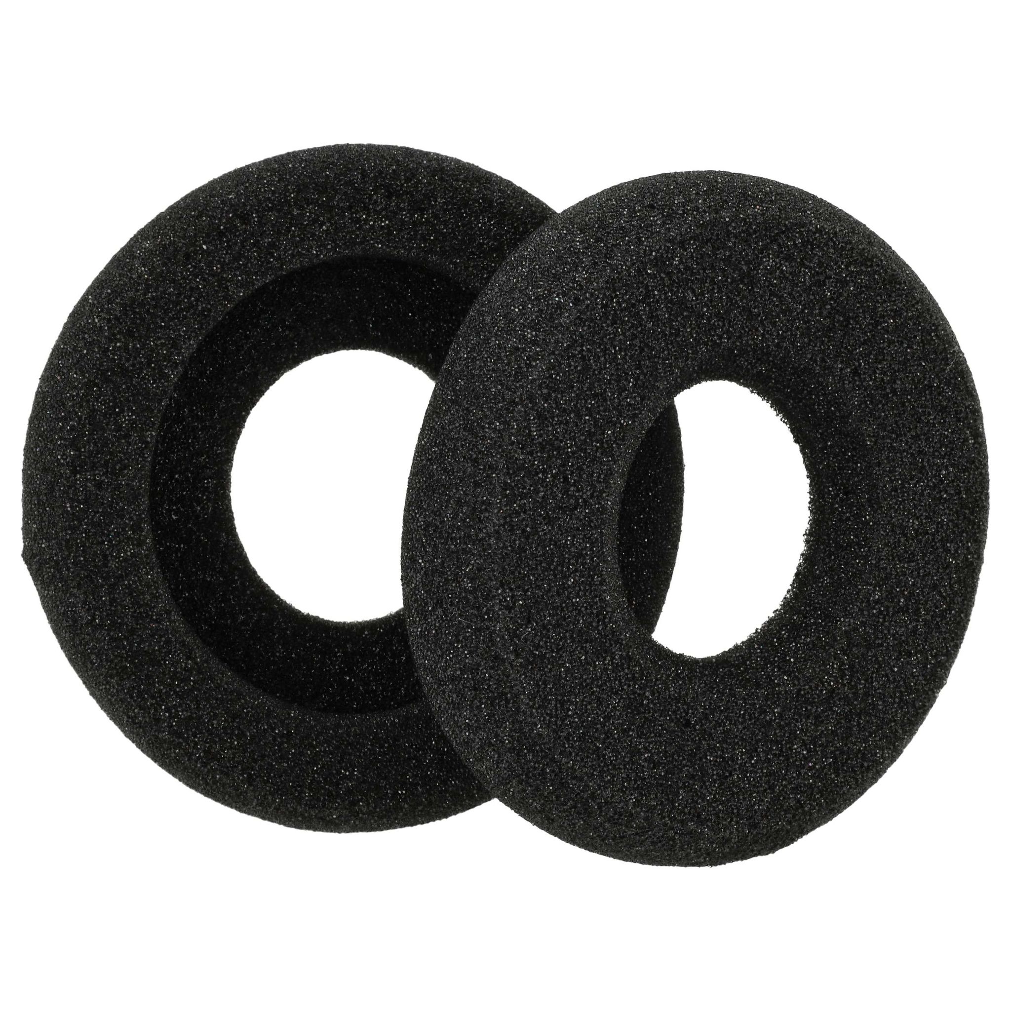 Vhbw 2x Ohrpolster Kompatibel Mit Plantronics 39169-01 36832-41 Kopfhörer Headset, Schaumstoff Schwarz