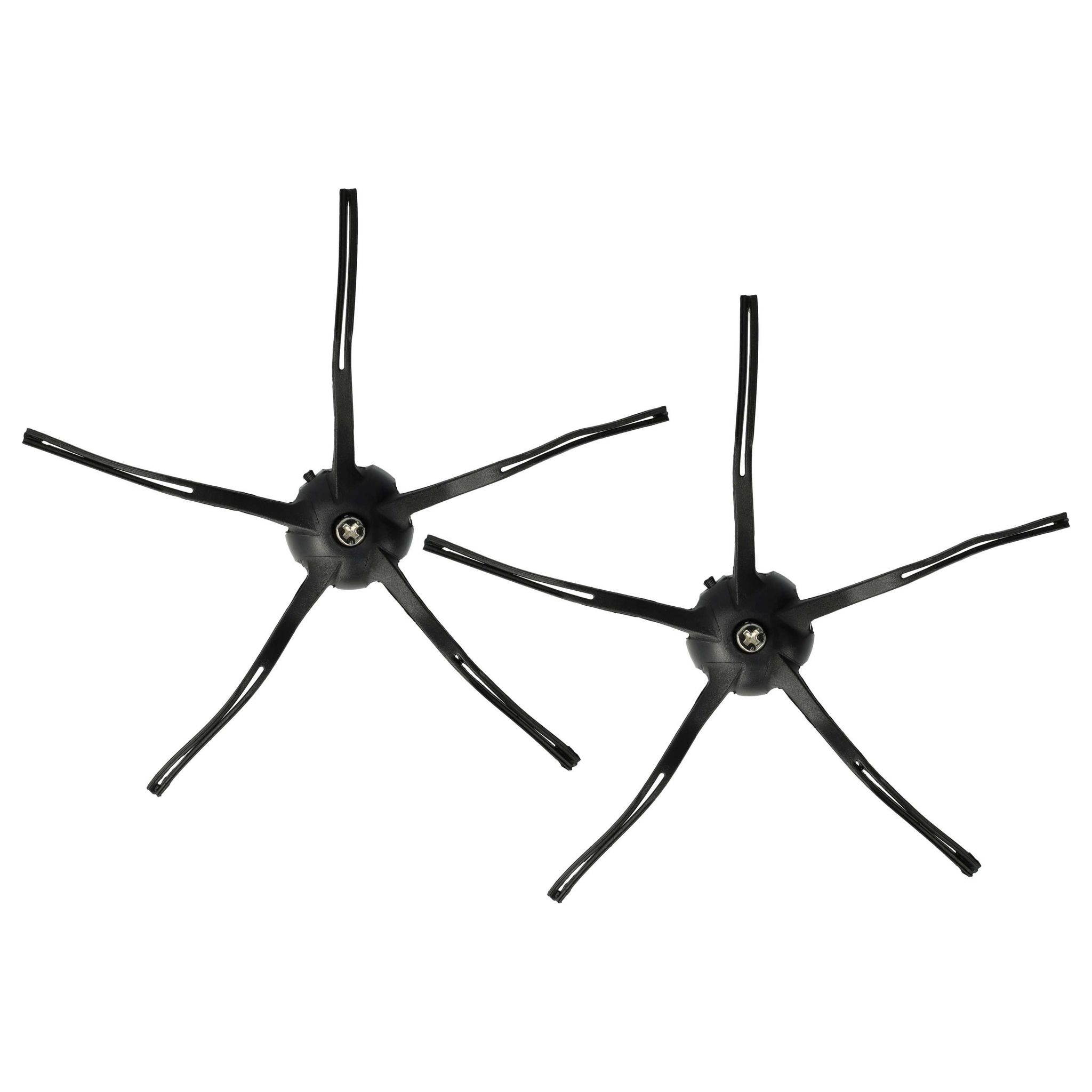 Vhbw 2x Seitenbürste Kompatibel Mit Roborock S7 Maxv Plus Max Ultra, Maxv, Pro Ultra,, Maxv Ultra Saugroboter - Reinigungsbürsten Set, Schwarz