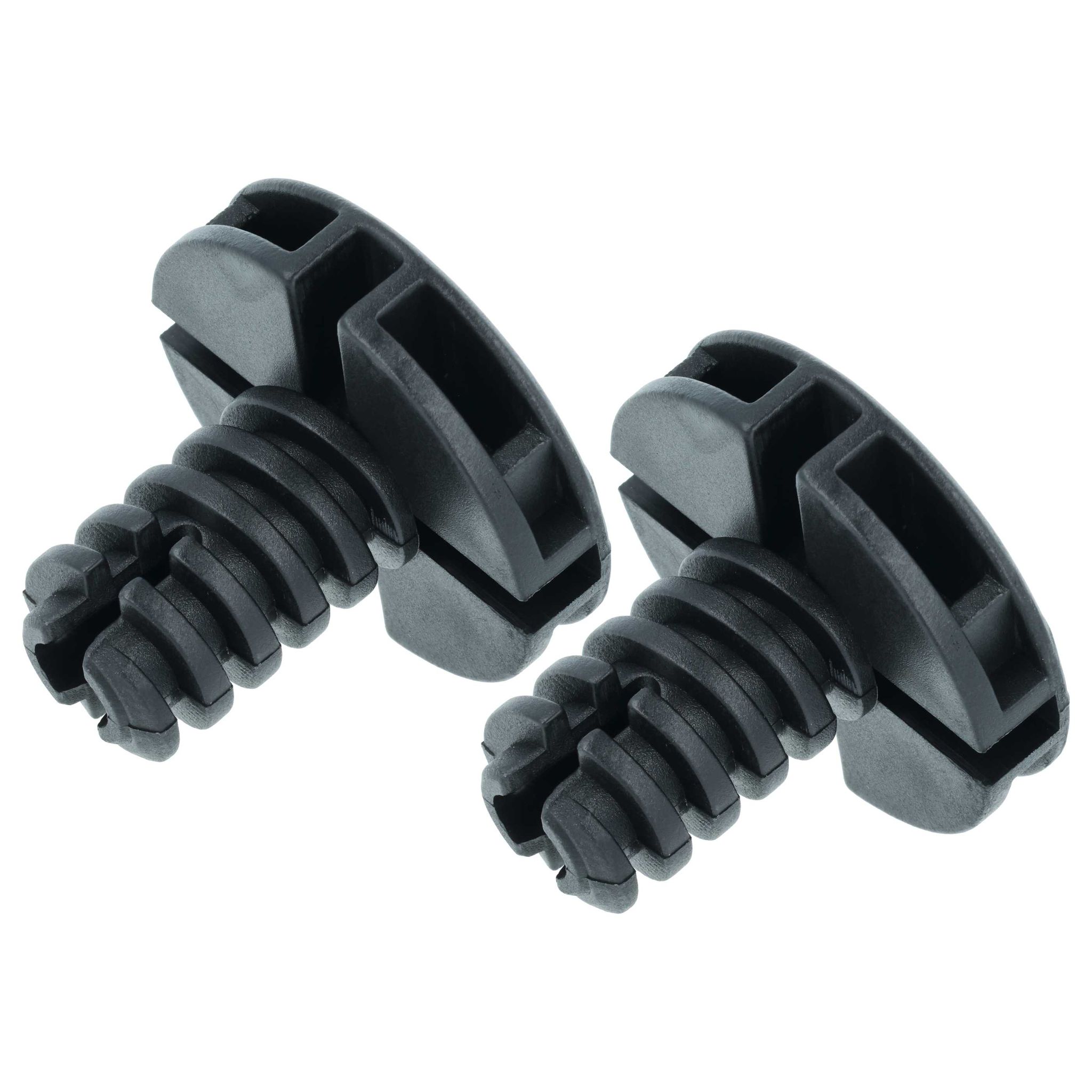 Vhbw 2x Stellfuß Kompatibel Mit Aeg T8ds86599 T8ds76589, T8dsb830e, T8ds86689 Wäschetrockner, Trockner - 3,5 Cm Standfuß, Schwarz
