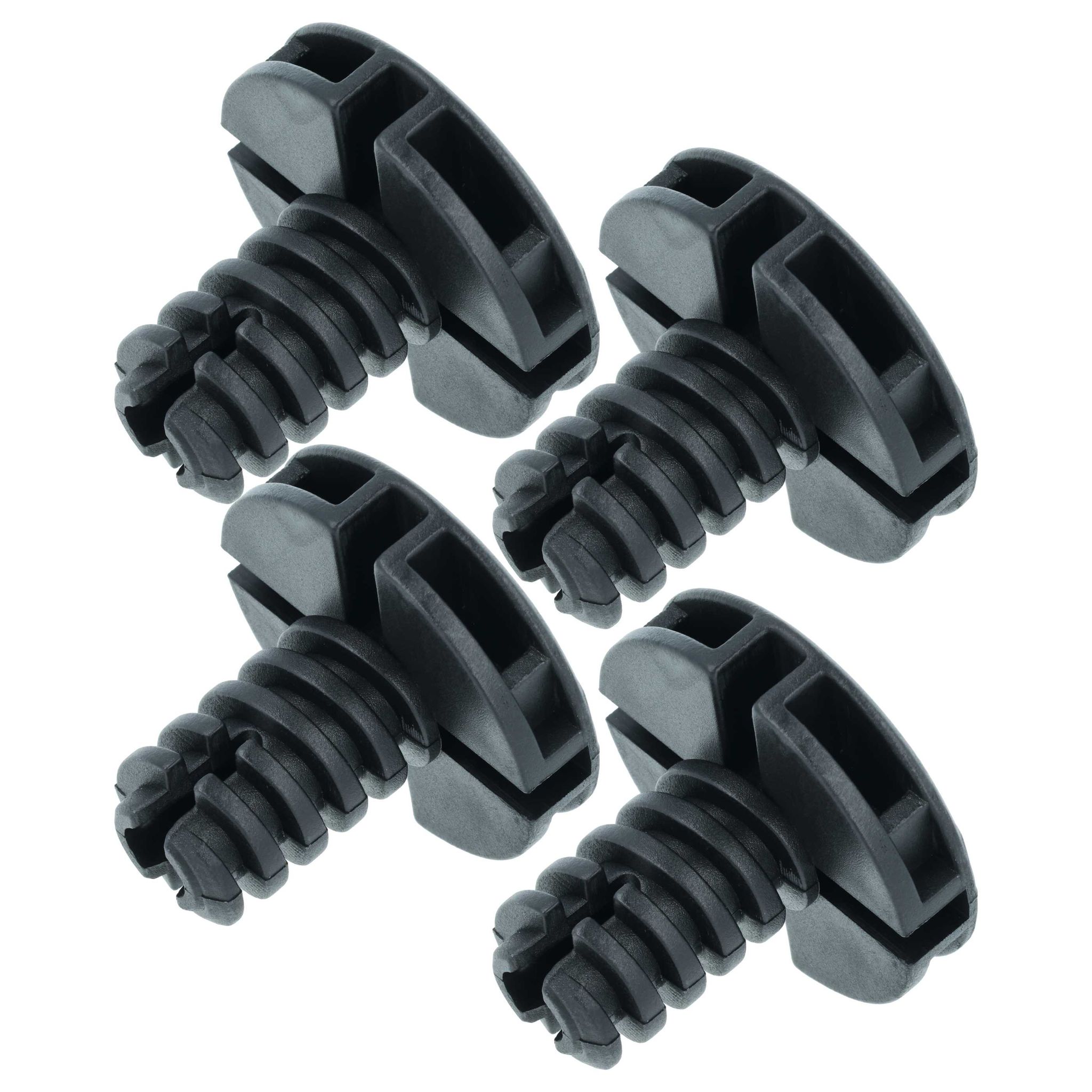 Vhbw 4x Stellfuß Kompatibel Mit Aeg T8ds86599 T8ds76589, T8dsb830e, T8ds86689 Wäschetrockner, Trockner - 3,5 Cm Standfuß, Schwarz