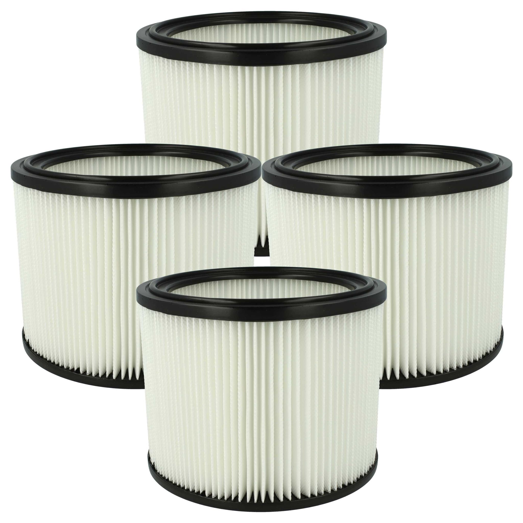 Vhbw 4x Filterelement Kompatibel Mit Nilfisk Aero 21b 0l Bp36v Nass-/trockensauger - Feinstaubfilter