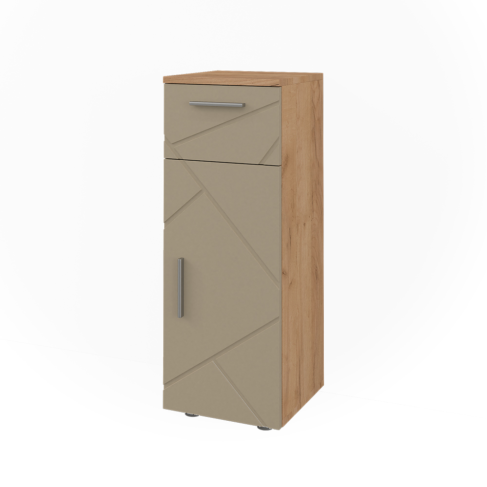 Midischrank Irma, Goldkraft Eiche, 30 X 81 Cm, Vicco
