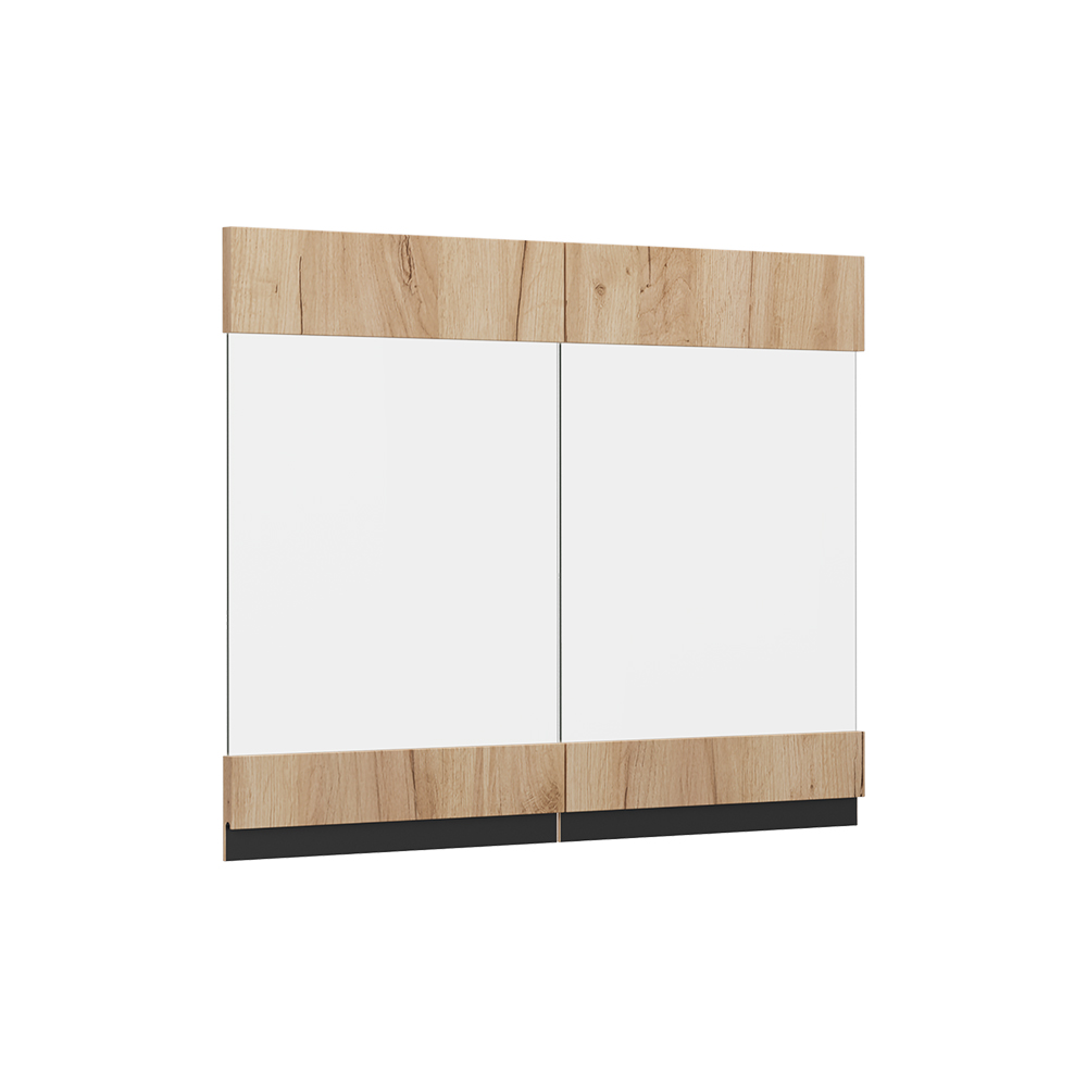 Küchenfront R-line, Goldkraft Eiche, 79.2 X 59 Cm Möbelfront Für Den Hängeglasschrank, Vicco