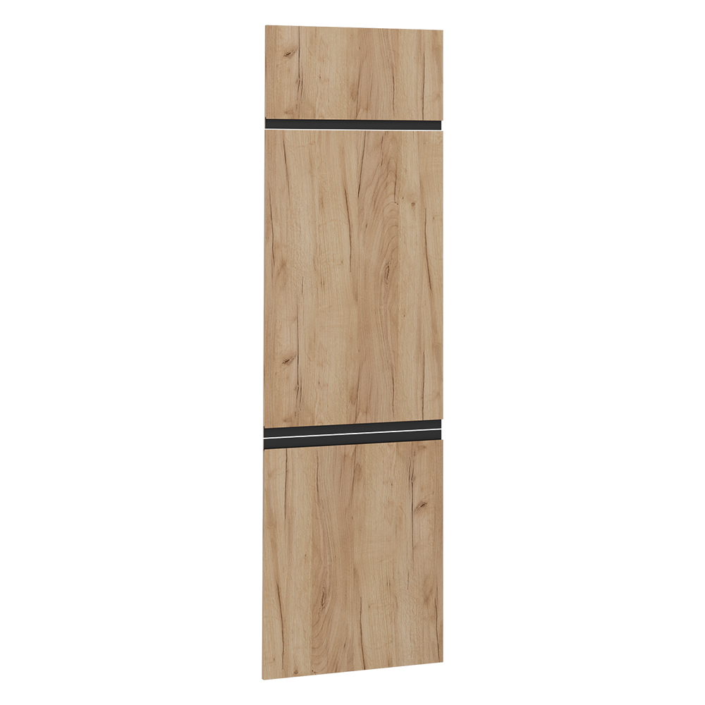 Küchenfront R-line, Goldkraft Eiche, 59.6 X 196 Cm Möbelfront Für Den Kühlumbauschrank, Vicco