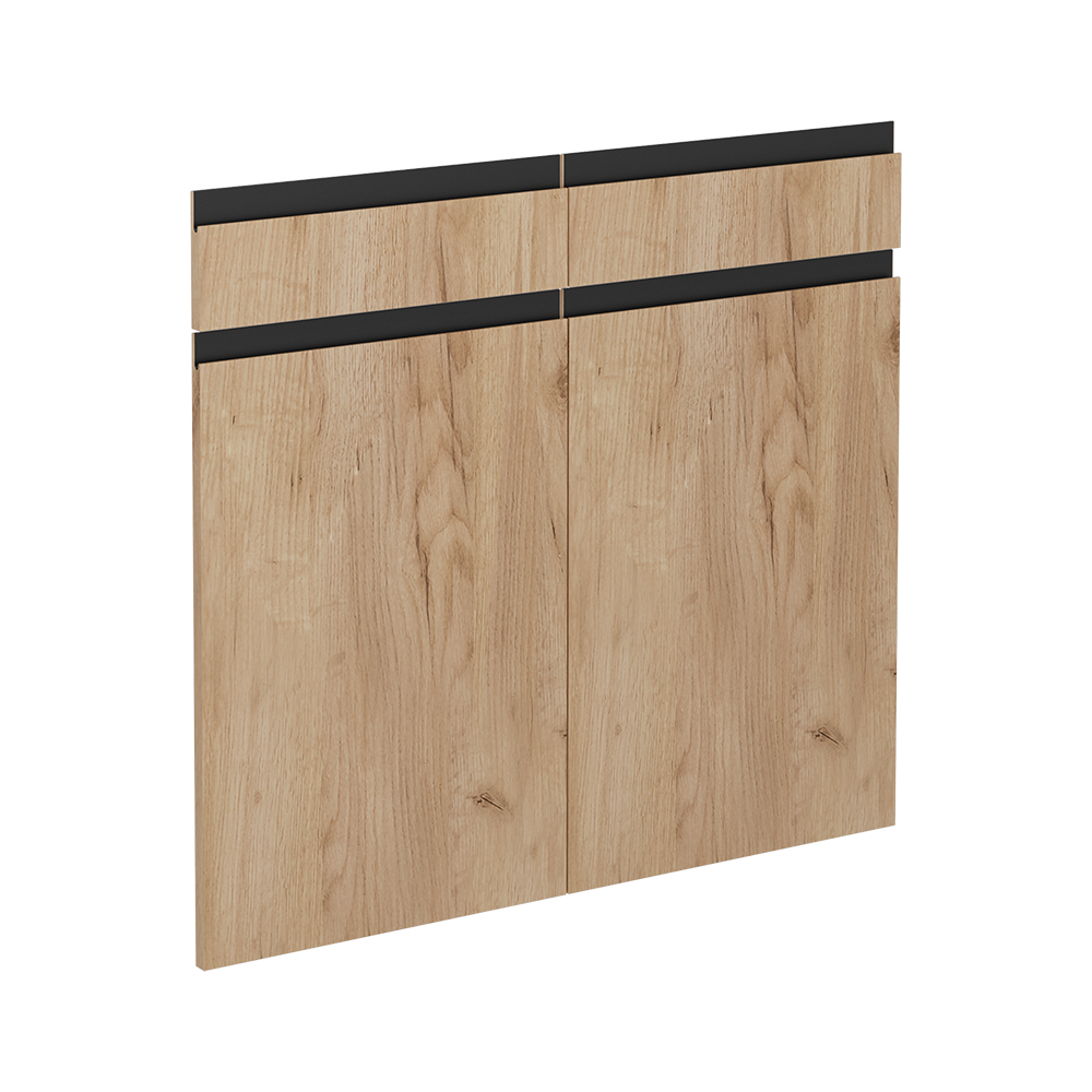 Küchenfront R-line, Goldkraft Eiche, 79.2 X 70.8 Cm Möbelfront Für Den Schubladenunterschrank, Vicco