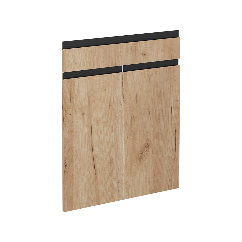 Küchenfront R-line, Goldkraft Eiche, 59.6 X 70.8 Cm Möbelfront Für Den Schubunterschrank, Vicco