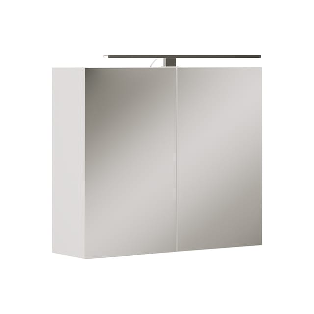 Badspiegelschrank Lavio, Weiß, 70 X 60 Cm Mit Led-beleuchtung, Vicco