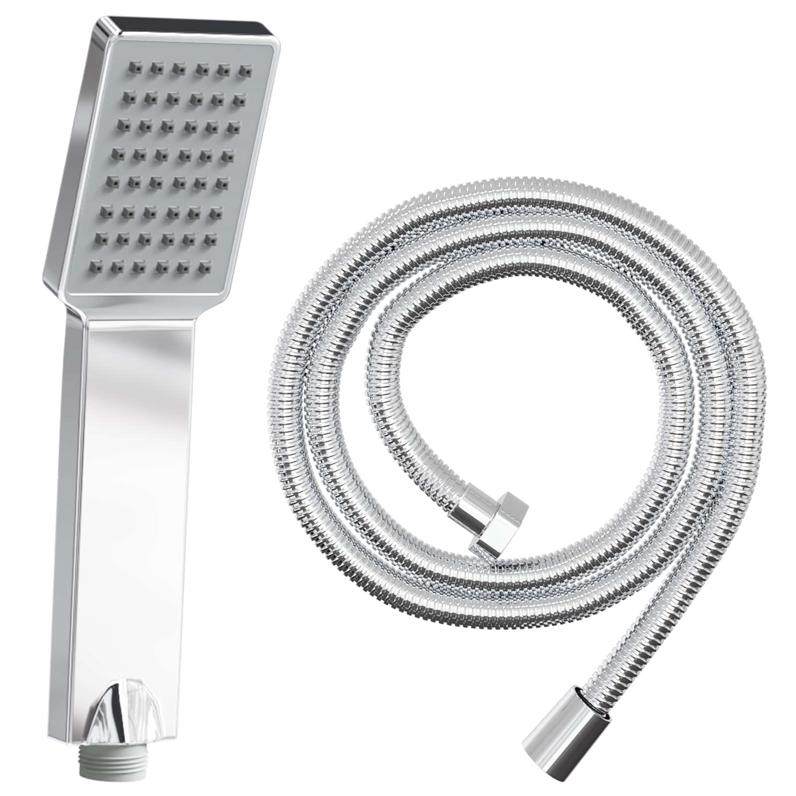 Vidaxl Shower Head Set Chrome 150 Cm Stainless Steel