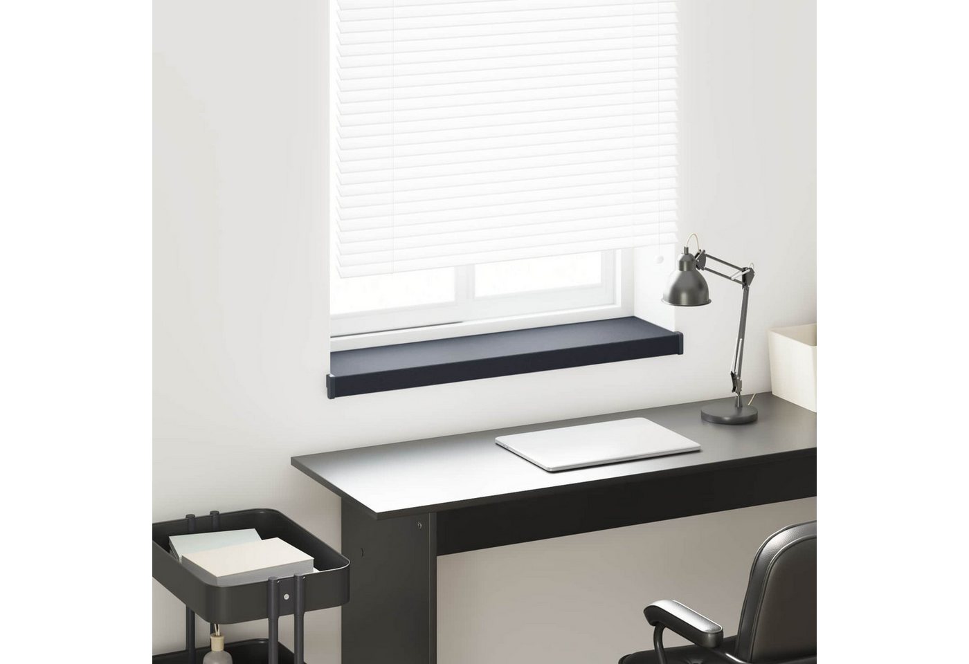 Fensterbank Anthrazit Mit Holzmaserung 60 X 20 X 4,5 Cm Pvc Vidaxl