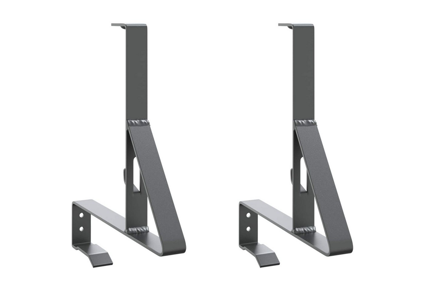 Vidaxl Snow Guard Support 2 Pcs Anthracite 29.5 X 3 X 34.5 Cm Steel Bild 5
