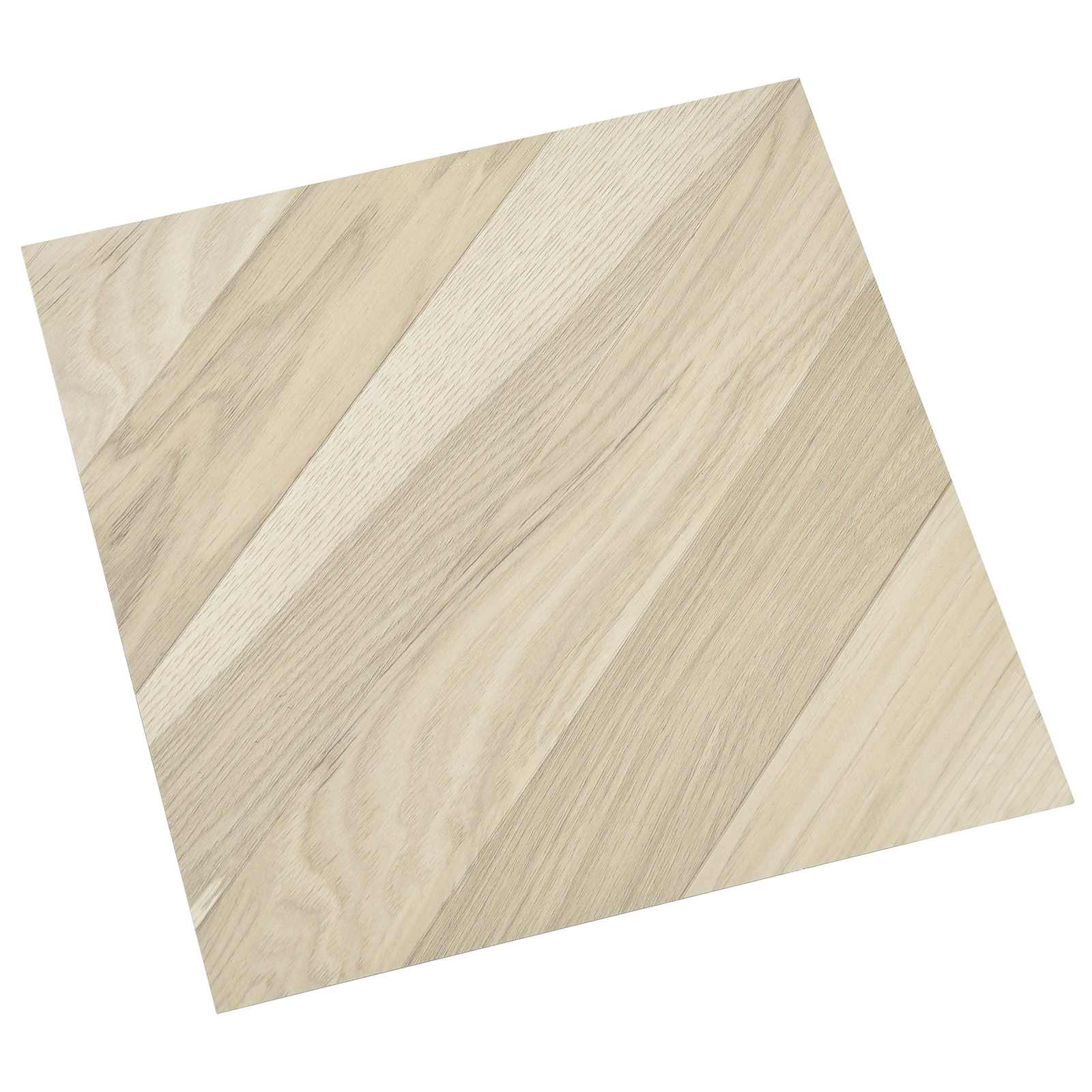 Vidaxl Self-adhesive Flooring Planks Beige Striped 30.5 X 30.5 Cm