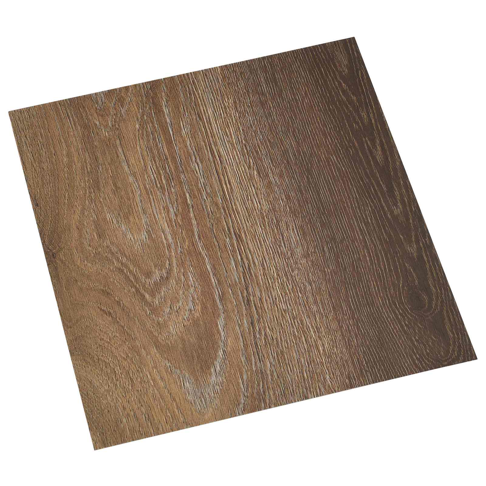 Vidaxl Self-adhesive Flooring Planks Brown 30.5 X 30.5 Cm 20 Pcs Pvc