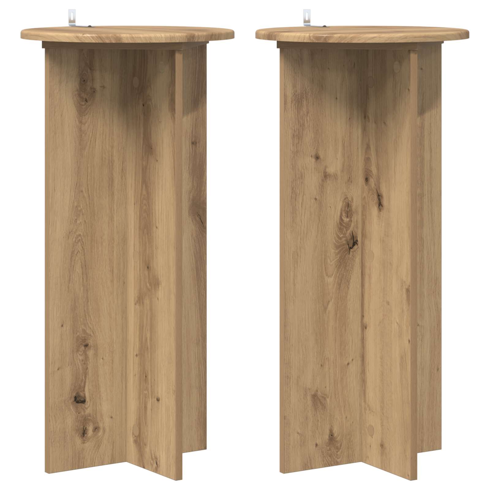 Vidaxl Plant Stand 2 Pcs Artisan Oak 40 X 40 X 80 Cm Engineered Wood