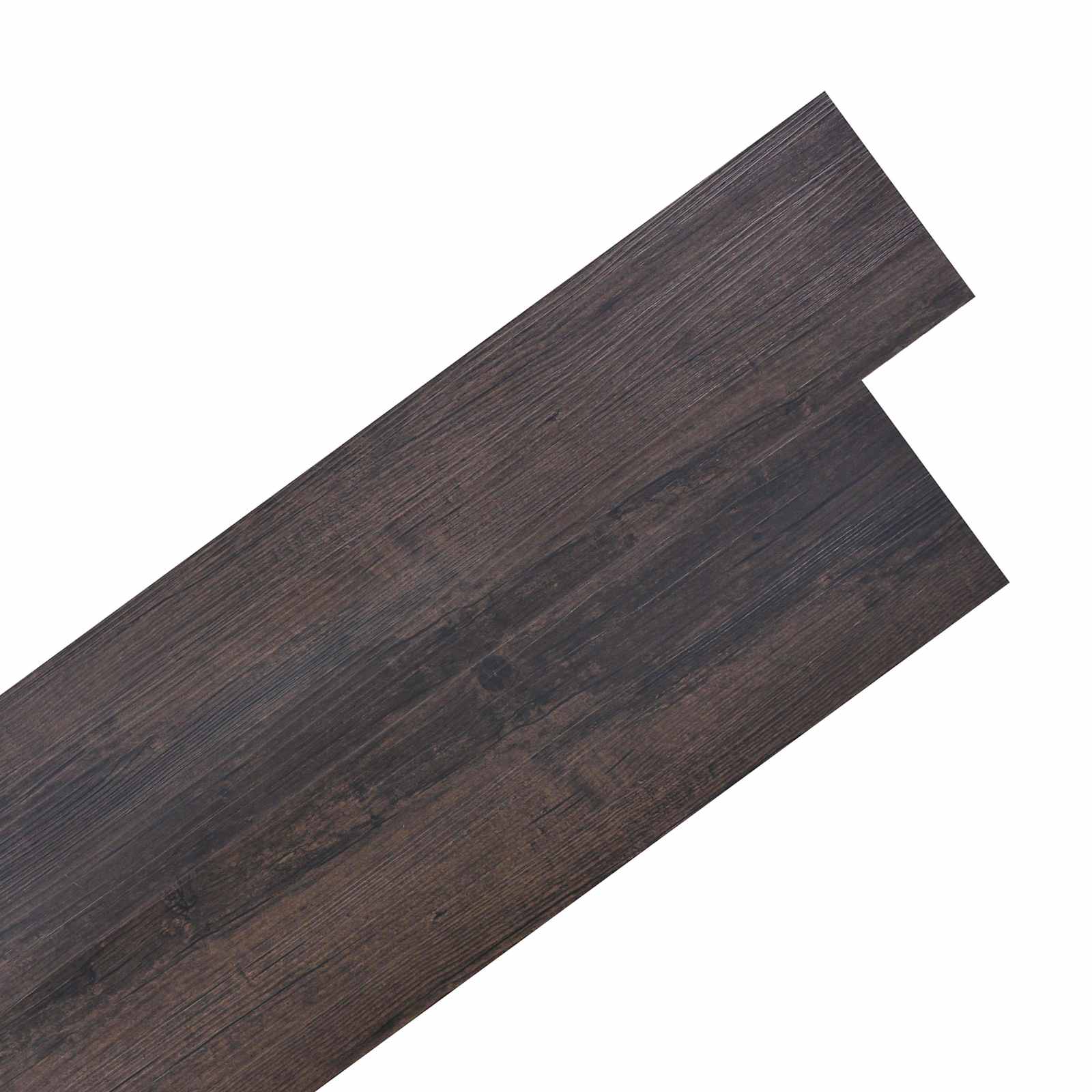 Vidaxl Self-adhesive Pvc Flooring Planks Dark Brown 30.5 X 61 Cm