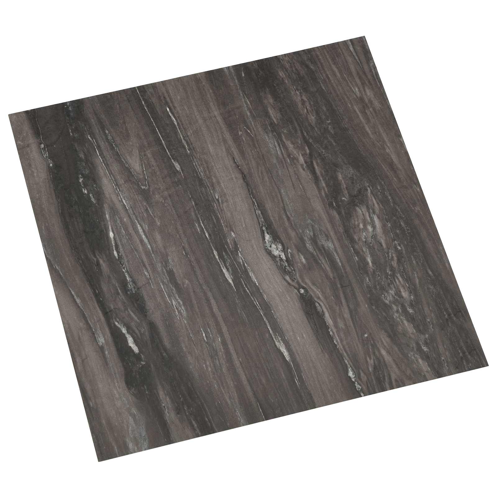 Vidaxl Self-adhesive Flooring Planks Dark Grey 30.5 X 30.5 Cm 20 Pcs
