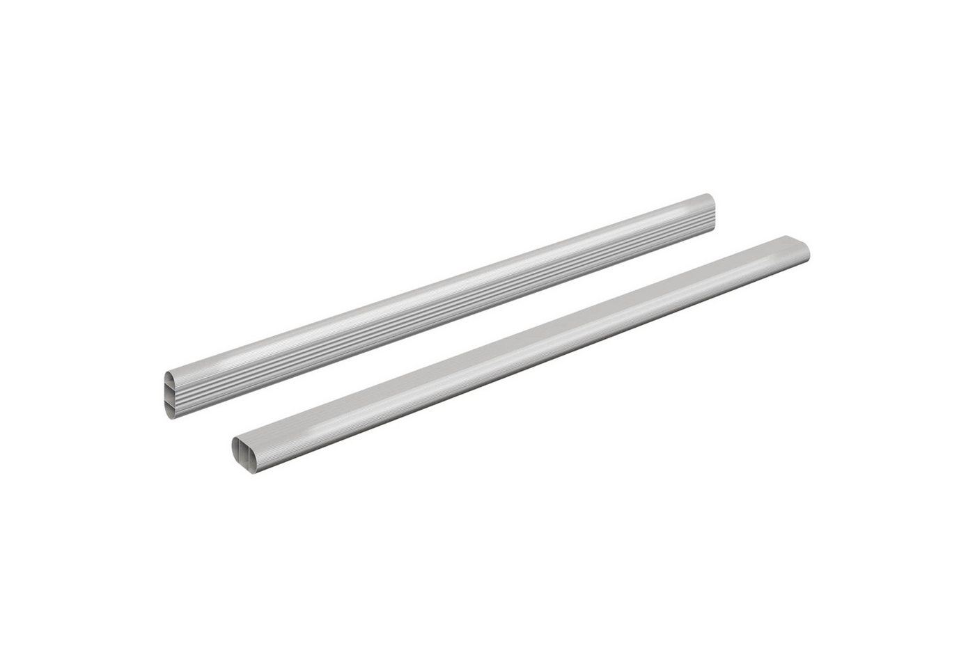 Kleiderstange 2 Stk. Silber 472 X 15 X 29 Mm Aluminiumlegierung Vidaxl Bild 5