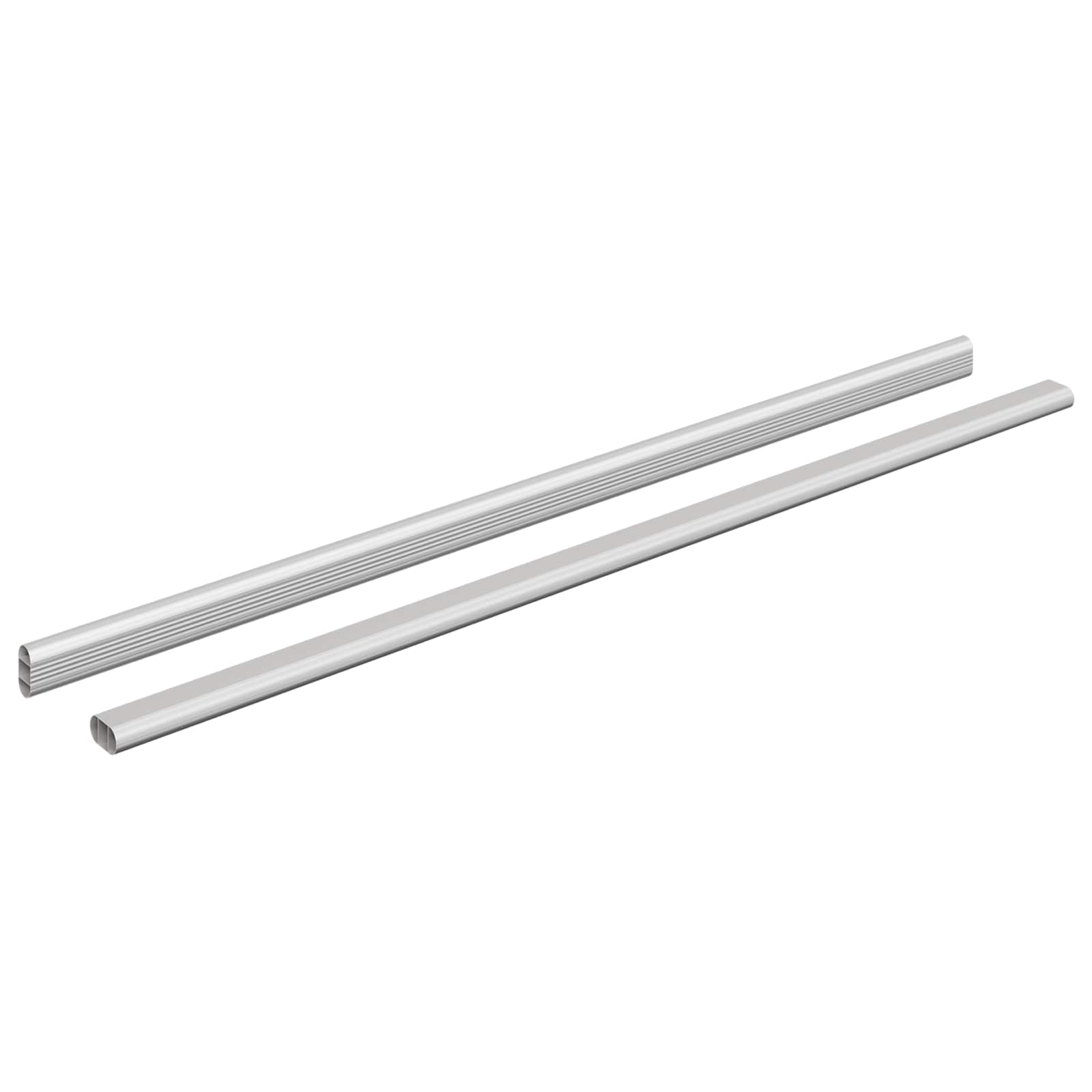 Kleiderstange 2 Stk. Silber 764 X 15 X 29 Mm Aluminiumlegierung Vidaxl