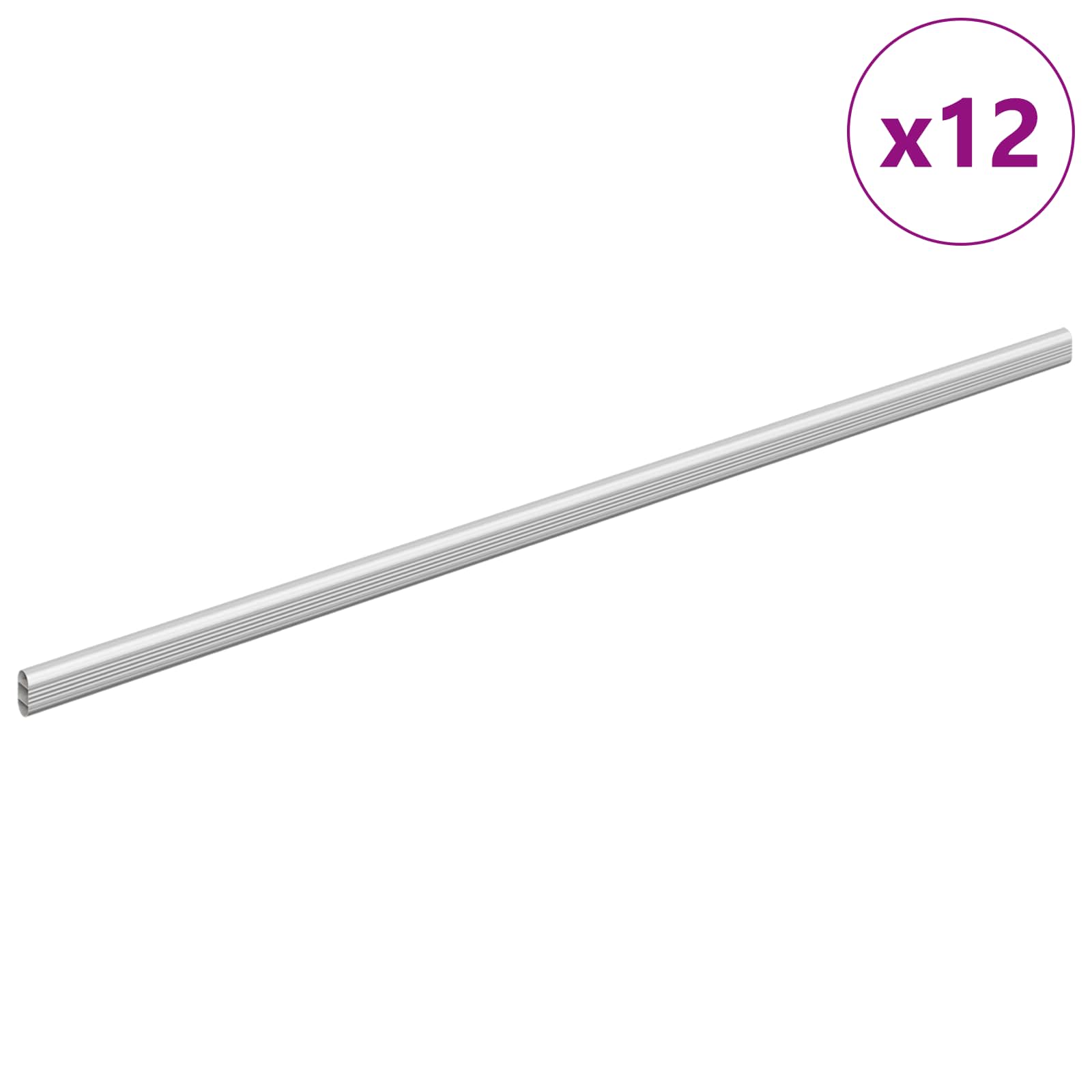 Kleiderstange 12 Stk. Silber 964 X 15 X 29 Mm Vidaxl