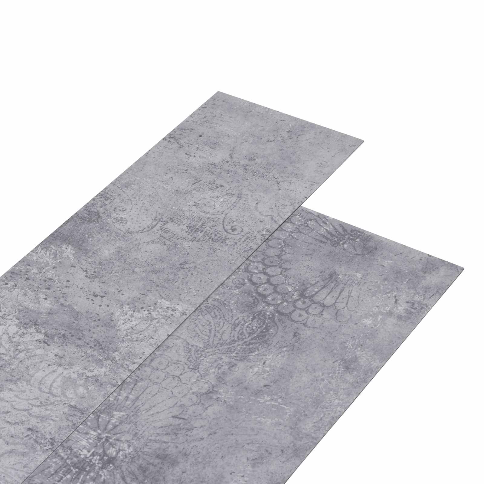 Vidaxl Self-adhesive Pvc Flooring Planks Cement Grey 30.5 X 61 Cm