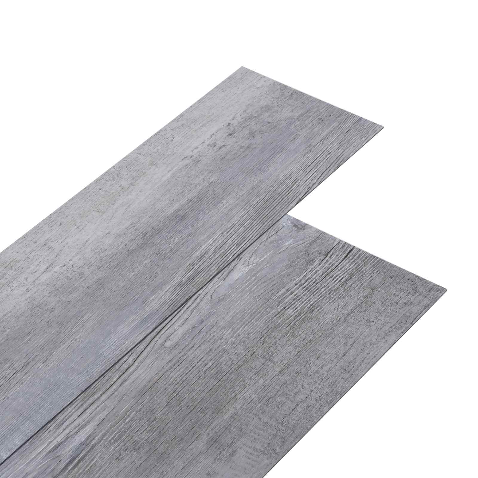 Vidaxl Self-adhesive Pvc Flooring Planks Matte Wood Grey 30.5 X 61 Cm