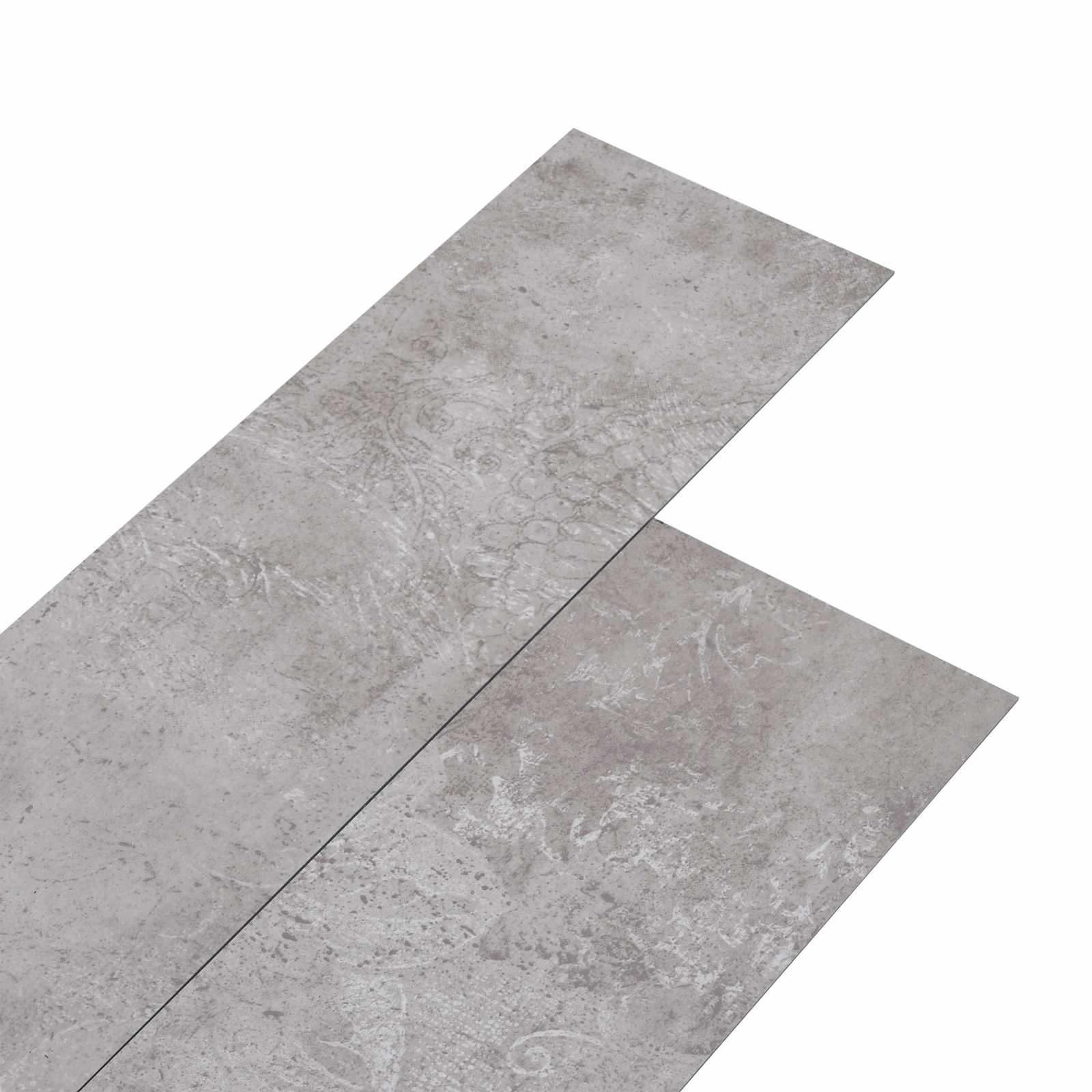 Vidaxl Self-adhesive Pvc Flooring Planks Earth Grey 30.5 X 61 Cm