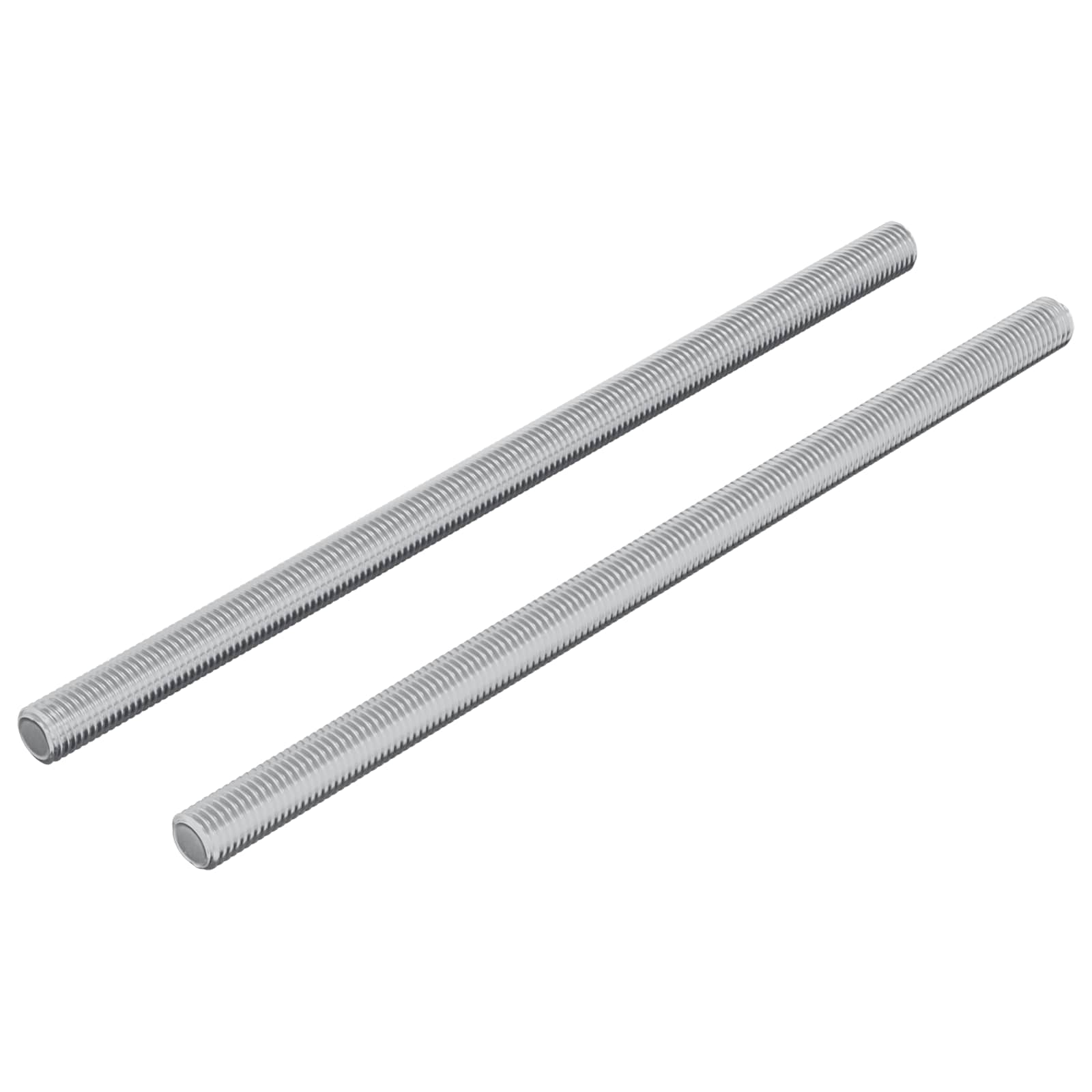 Gewindestangen 2 Stk. Silber M6 X 120 Mm Metall Vidaxl