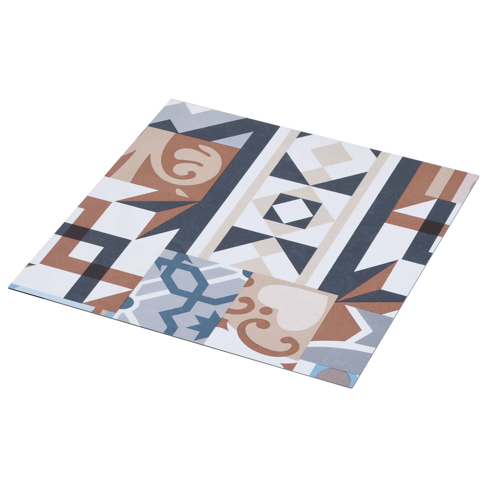 Vidaxl Self-adhesive Flooring Planks Mono Pattern 30.5 X 30.5 Cm