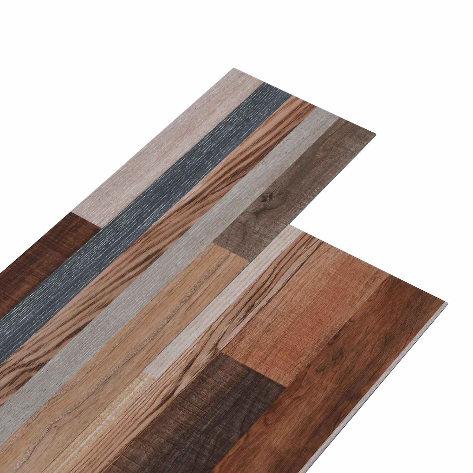 Vidaxl Self-adhesive Pvc Flooring Planks Multicolour 30.5 X 61 Cm